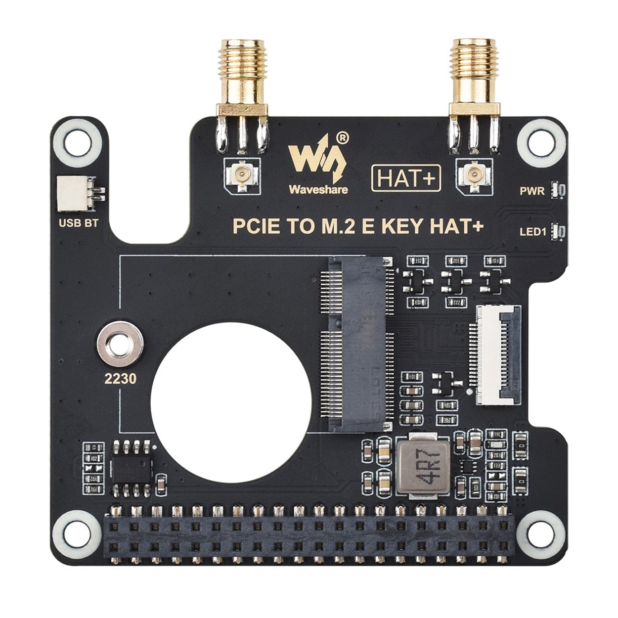 PCIe to M.2 E-Key HAT for Raspberry Pi 5 by Waveshare - The Pi Hut