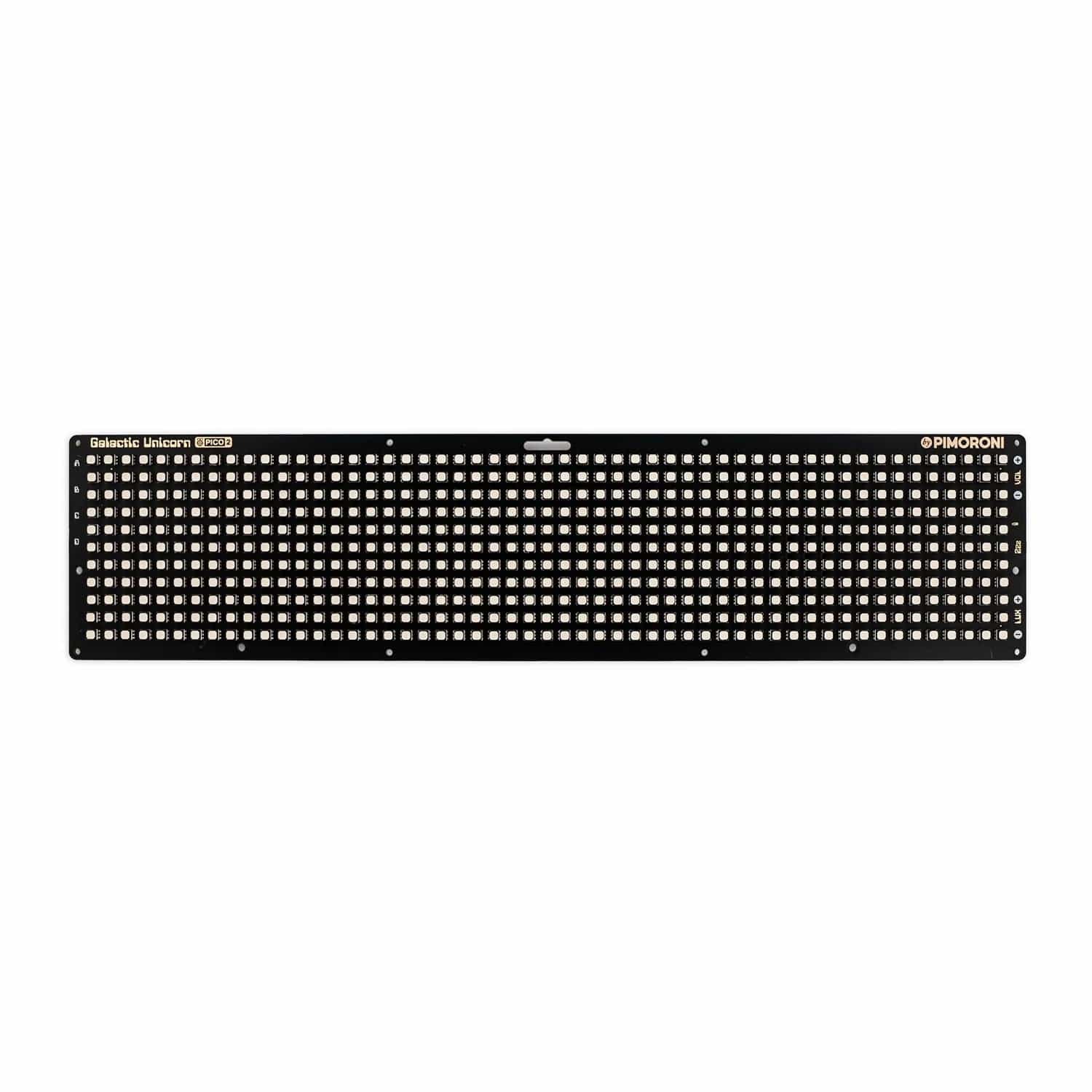 Pico 2 W Smart LED Matrix – Galactic Unicorn (53 x 11 – 583 pixels) by Pimoroni - The Pi Hut