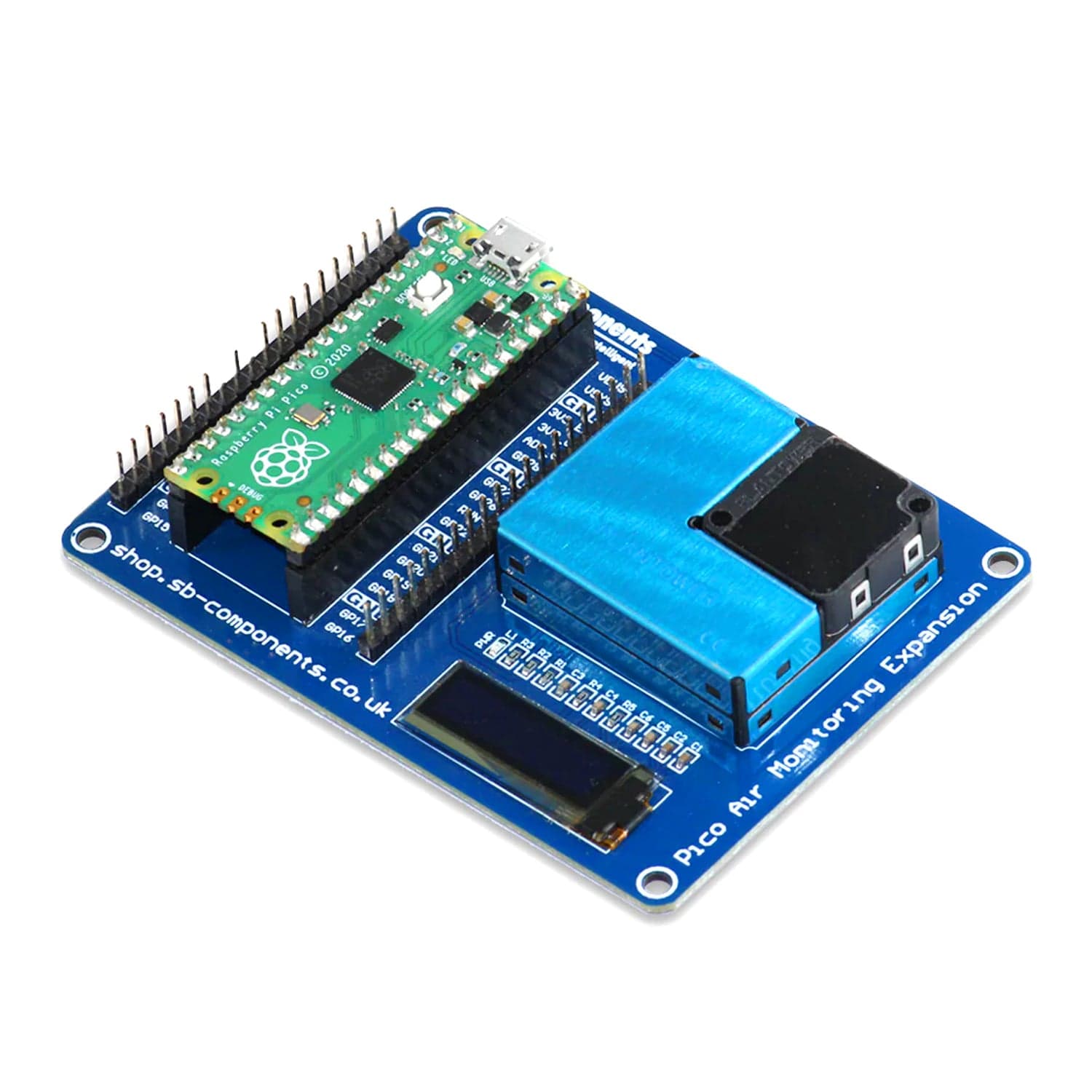 Pico Air Monitoring Expansion by SBC - The Pi Hut