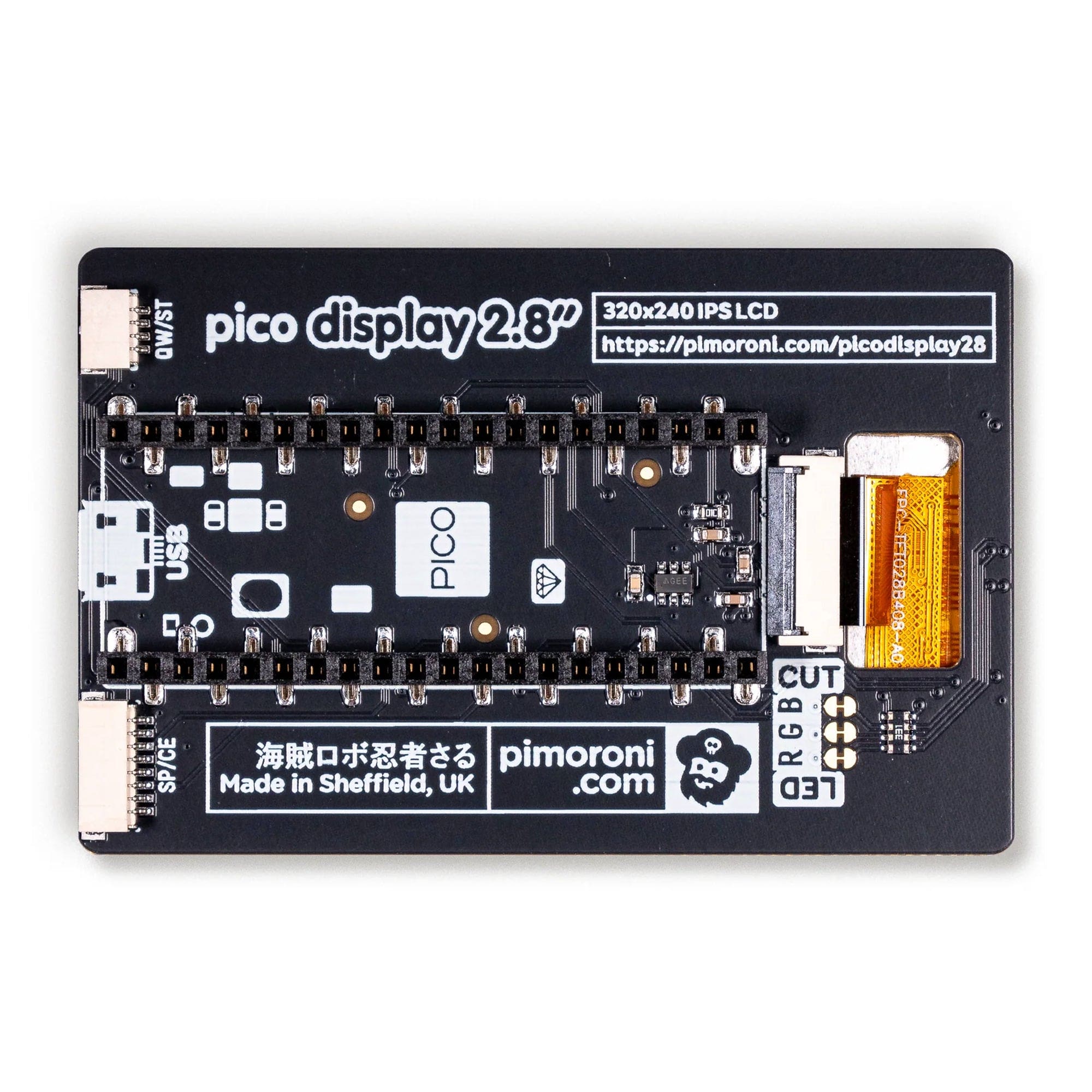 Pico Display Pack 2.8" by Pimoroni - The Pi Hut