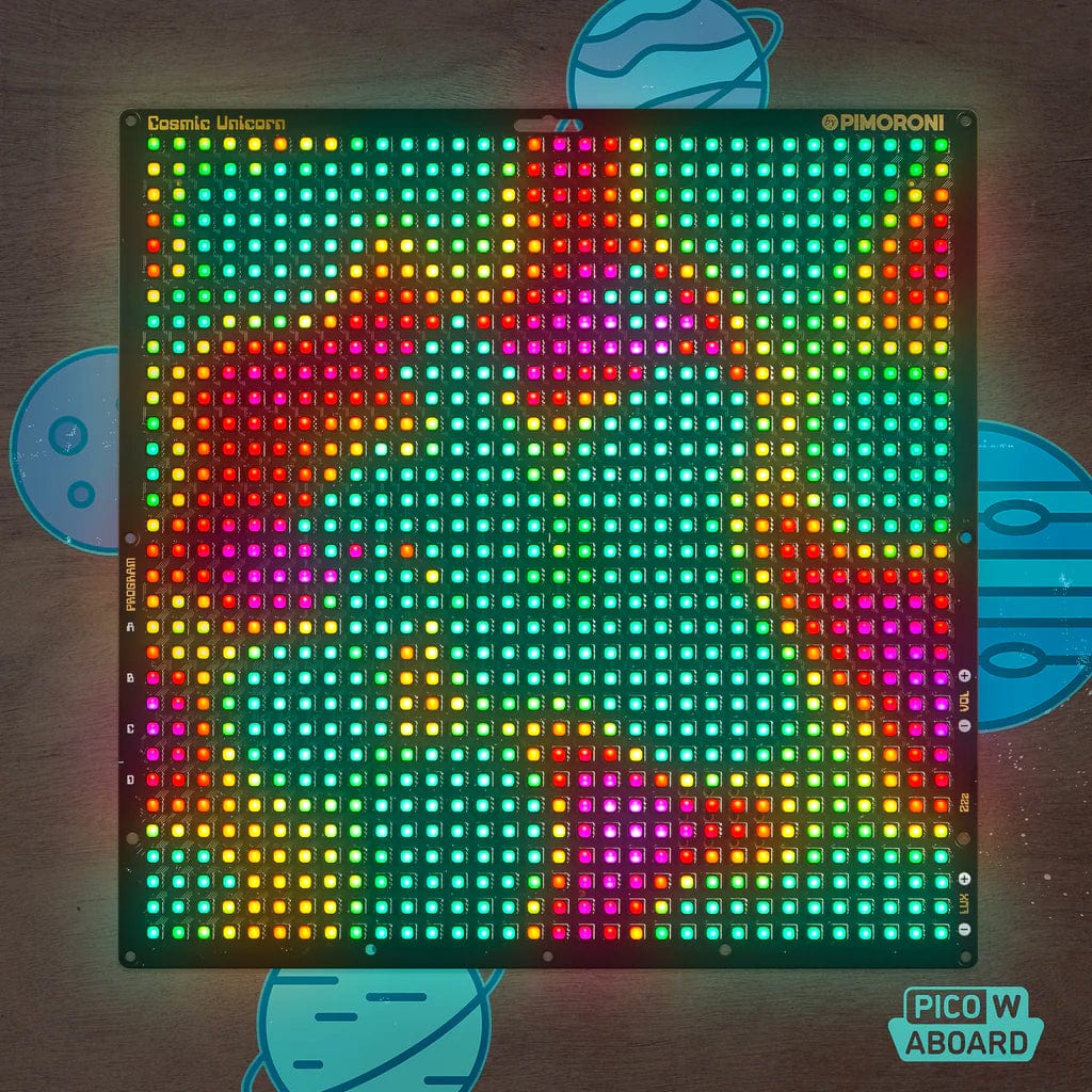 Pico W Smart LED Matrix Cosmic Unicorn (32x32 1024 pixels) The Pi Hut