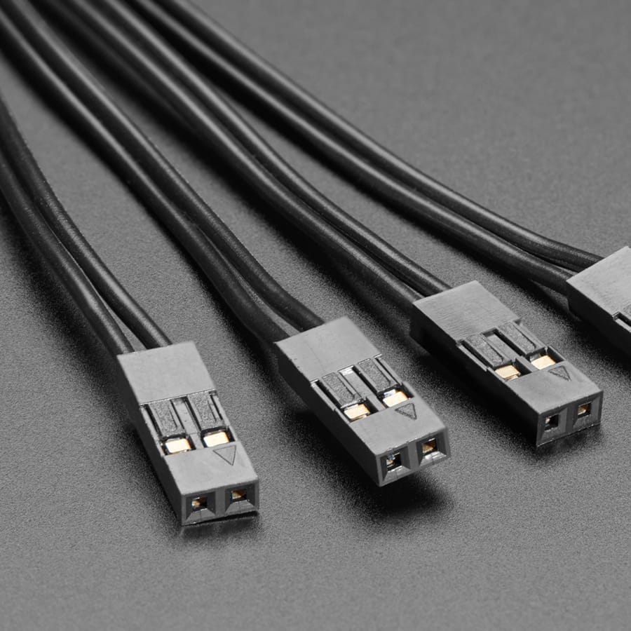 Pig-Tail Cables - 0.1" 2-pin - 4 Pack by Adafruit - The Pi Hut