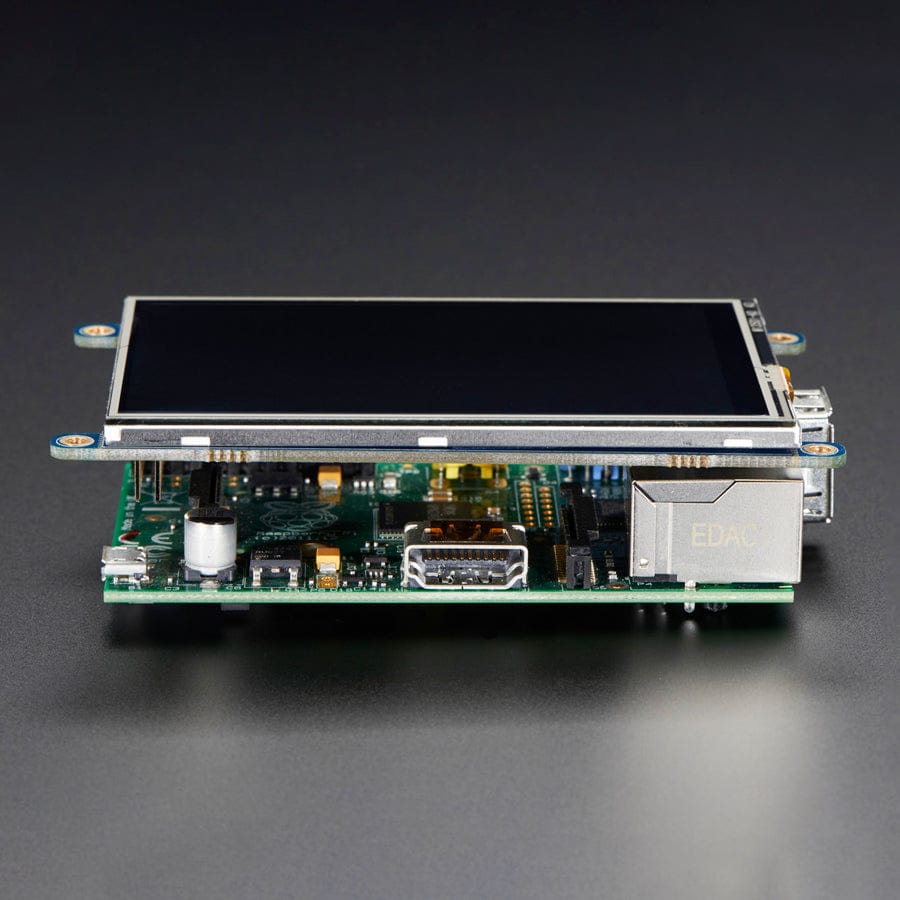 PiTFT - Assembled 480 x 320 3.5" TFT+Touchscreen for Raspberry Pi by Adafruit - The Pi Hut
