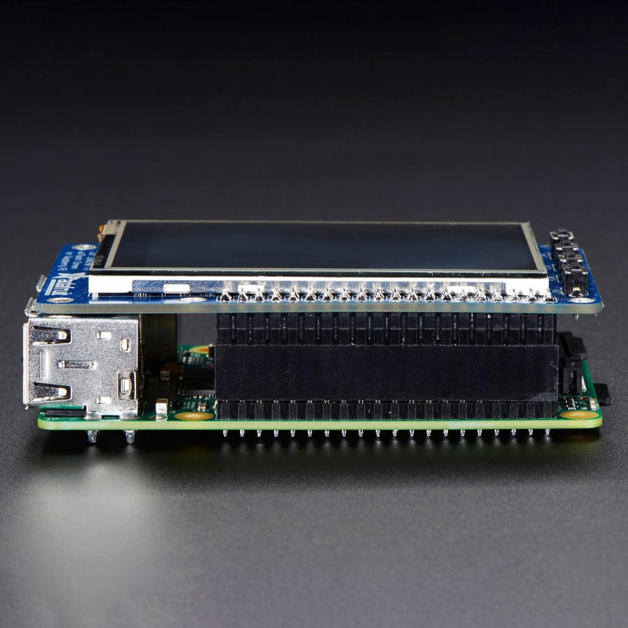PiTFT Plus Assembled 320 x 240 2.8" TFT + Resistive Touchscreen by Adafruit - The Pi Hut