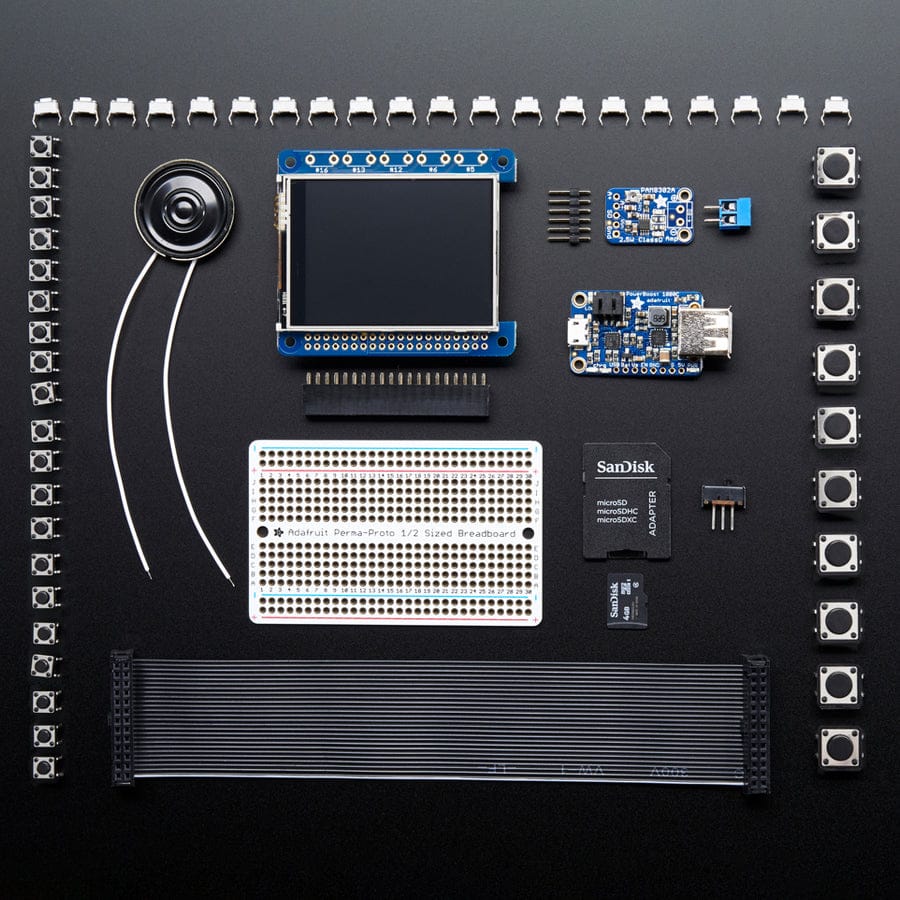 Pocket PiGRRL Pack Build your own Pi Game Emulator! (CASE + PI NOT INCLUDED) by Adafruit - The Pi Hut