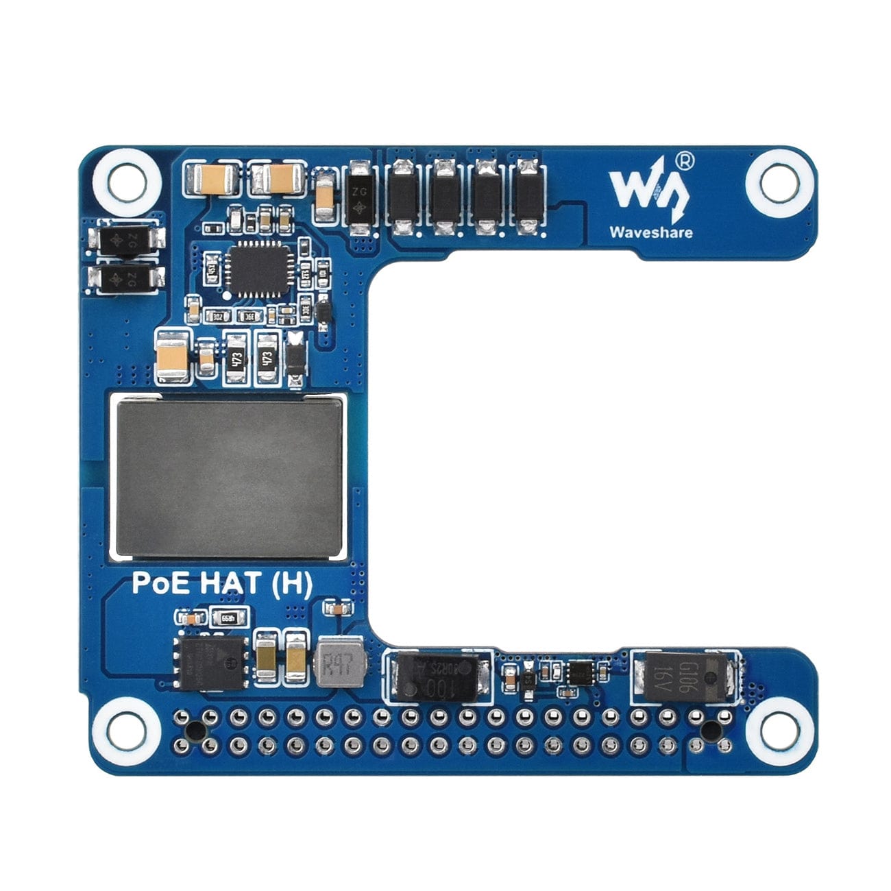 PoE HAT (H) for Raspberry Pi 5 and CM5 by Waveshare - The Pi Hut