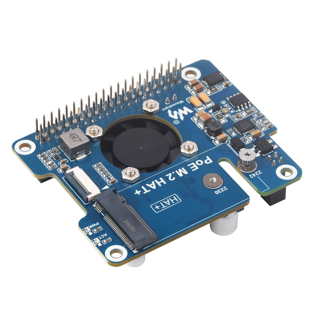 PoE M.2 HAT+ for Raspberry Pi 5 by Waveshare - The Pi Hut