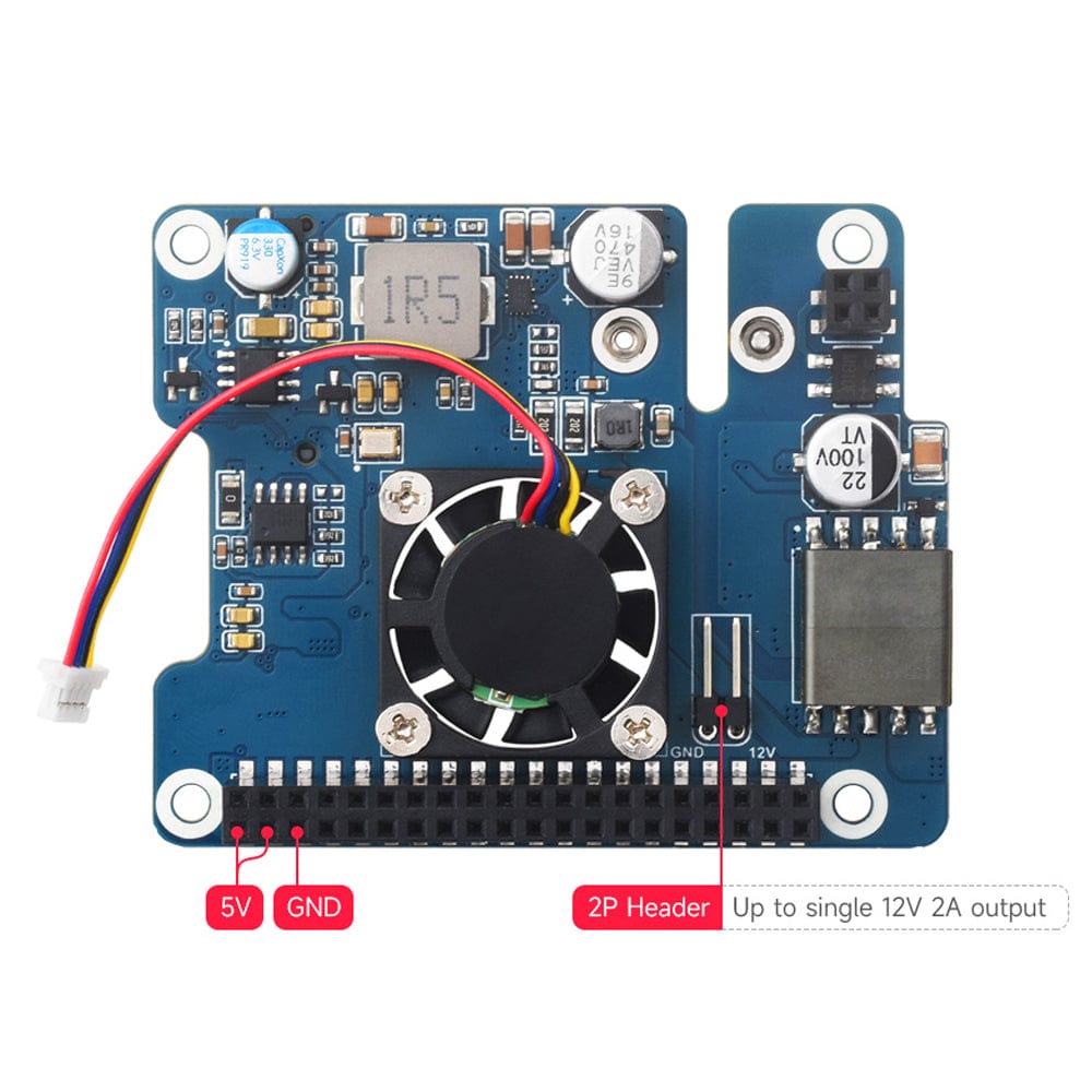 PoE M.2 HAT+ for Raspberry Pi 5 by Waveshare - The Pi Hut