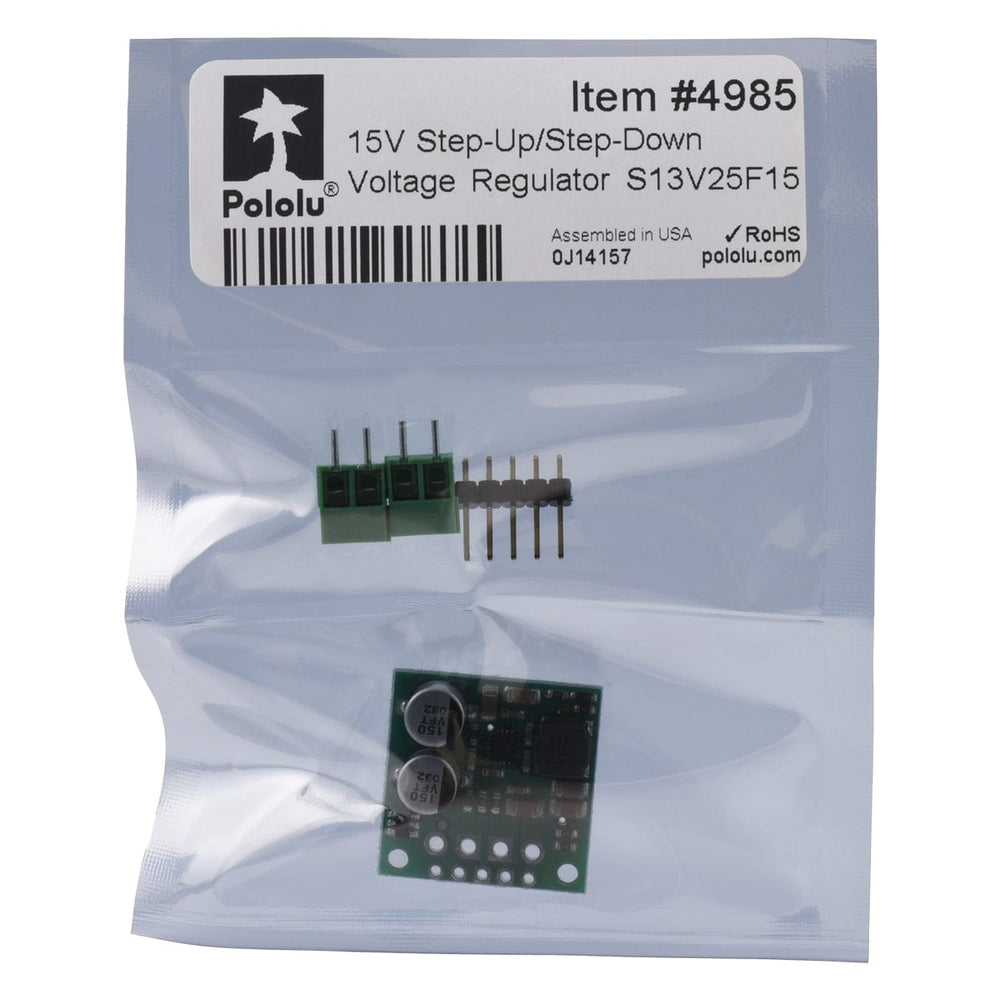 Pololu 15V 2.5A Step-Up/Step-Down Voltage Regulator S13V25F15 by Pololu - The Pi Hut