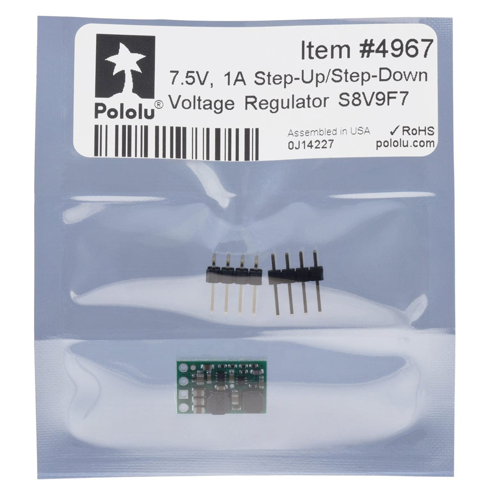 Pololu 7.5V 1A Step-Up/Step-Down Voltage Regulator S8V9F7 by Pololu - The Pi Hut