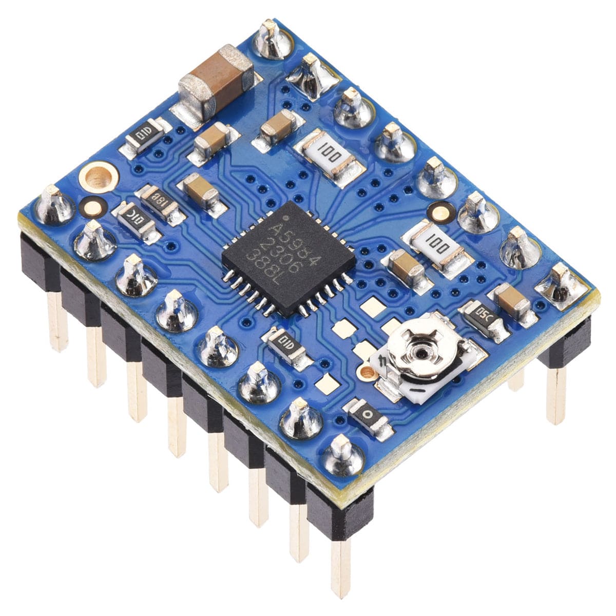 Pololu A5984 Stepper Motor Driver Carrier - Adjustable Current (Blue Edition) by Pololu - The Pi Hut