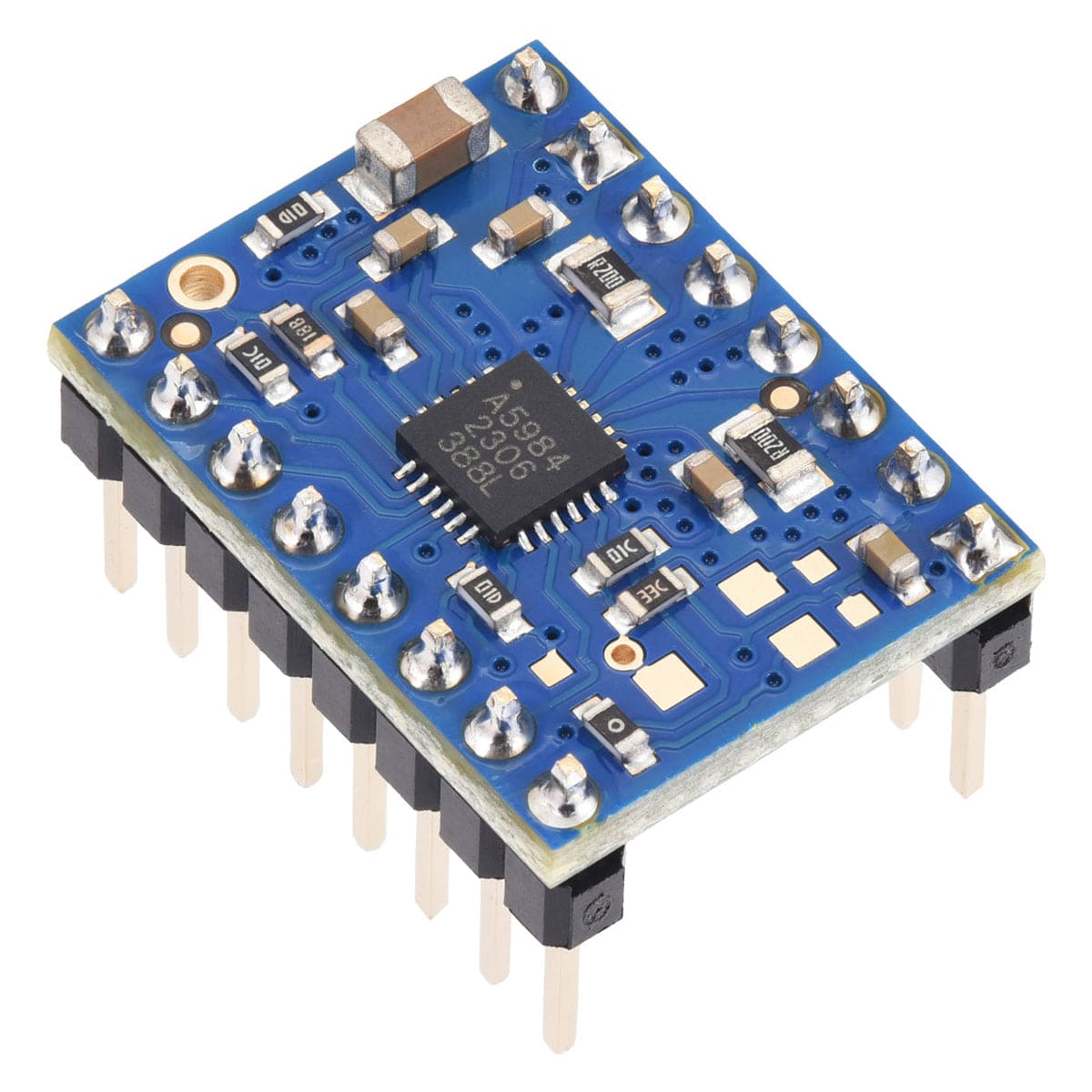 Pololu A5984 Stepper Motor Driver Carrier - Fixed 1A 5V / 660mA 3.3V (Blue Edition) by Pololu - The Pi Hut