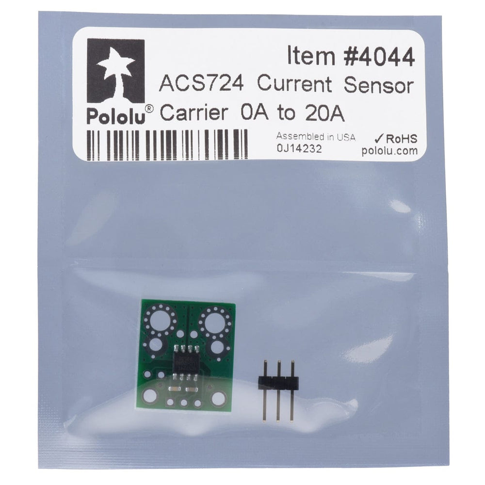 Pololu ACS724 Current Sensor Carrier 0A to 20A by Pololu - The Pi Hut