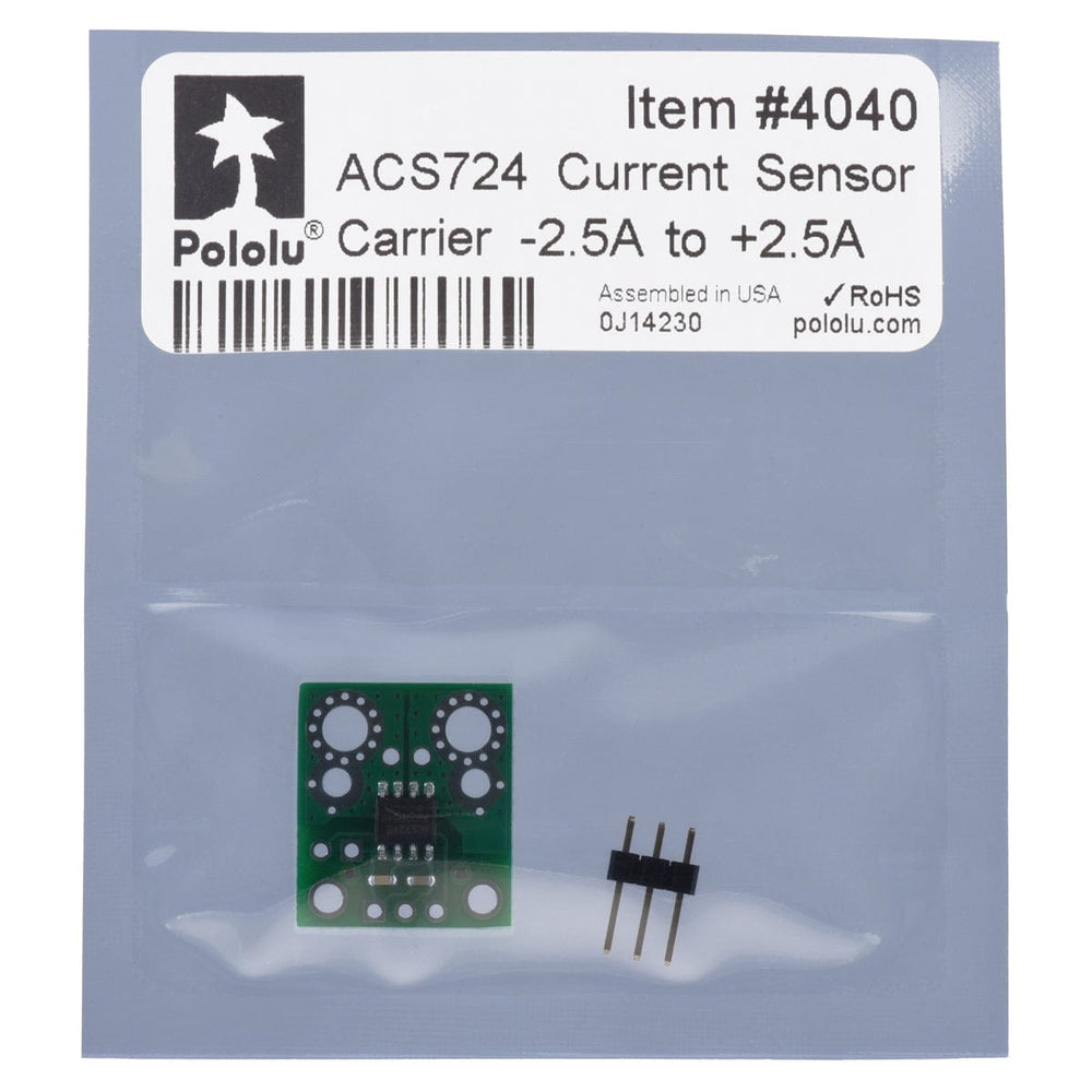 Pololu ACS724 Current Sensor Carrier -2.5A to +2.5A by Pololu - The Pi Hut