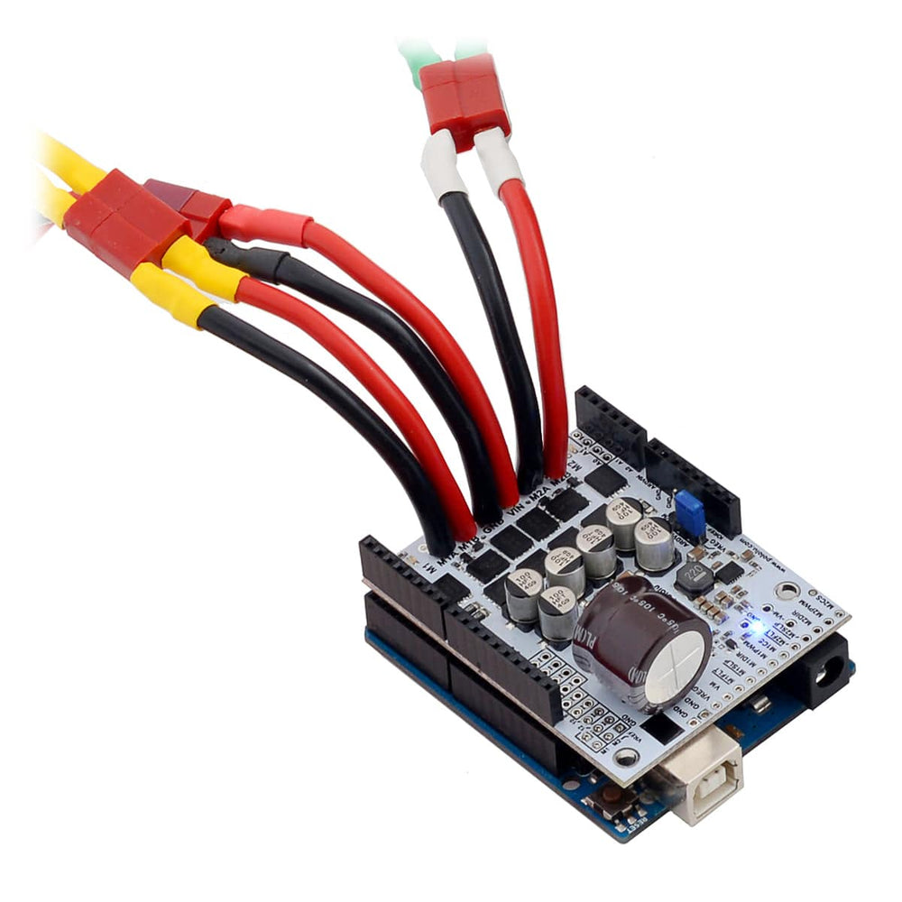 Pololu Dual G2 High-Power Motor Driver 24v18 Shield for Arduino by Pololu - The Pi Hut
