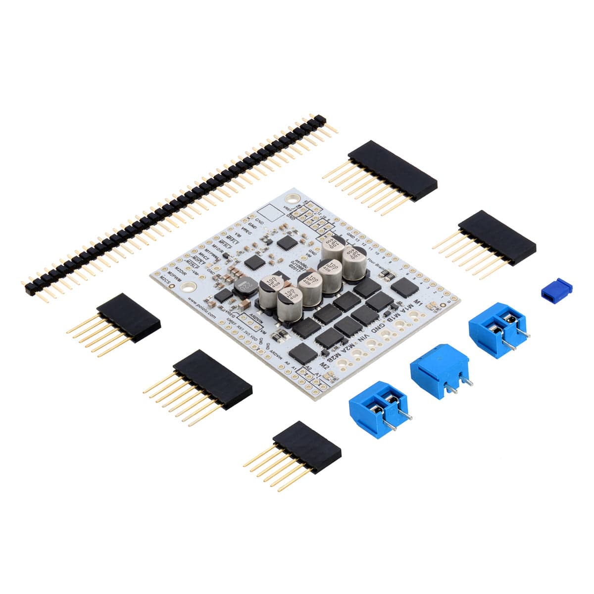 Pololu Dual G2 High-Power Motor Driver 24v18 Shield for Arduino by Pololu - The Pi Hut