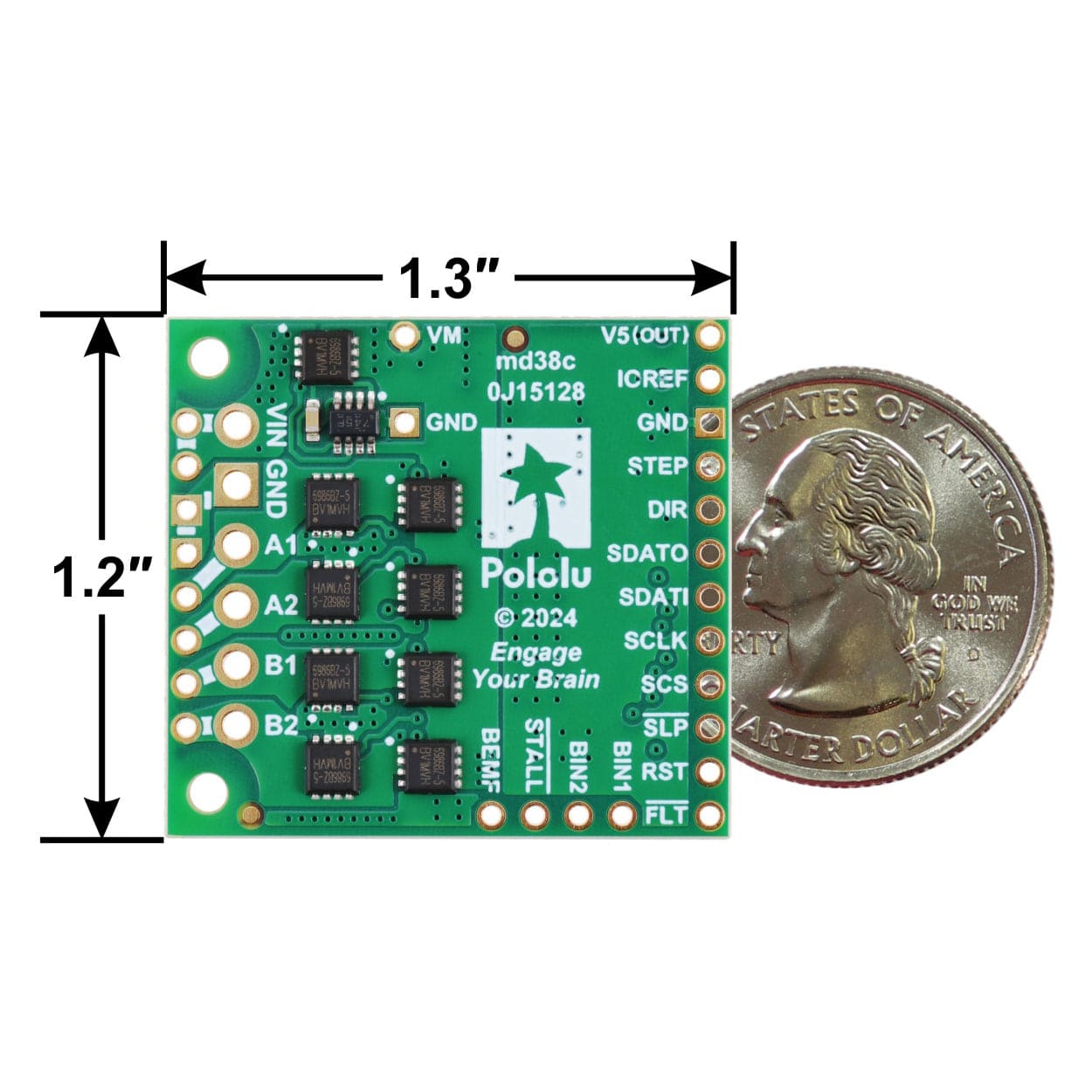 Pololu High-Power Stepper Motor Driver 36v8 by Pololu - The Pi Hut