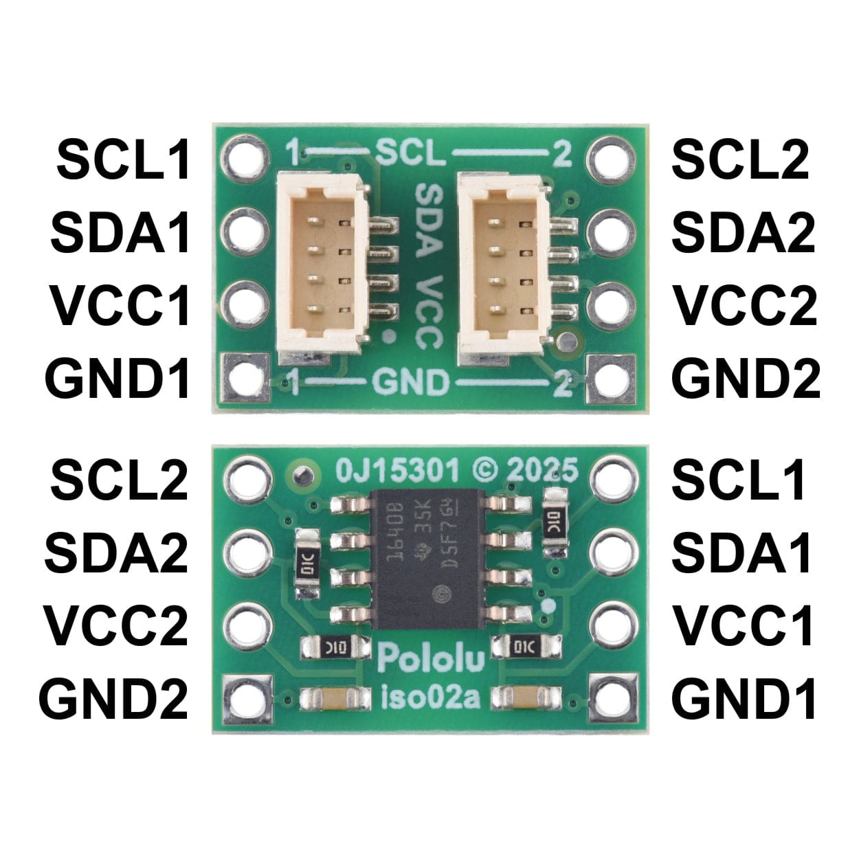 Pololu I²C Isolator with Connectors