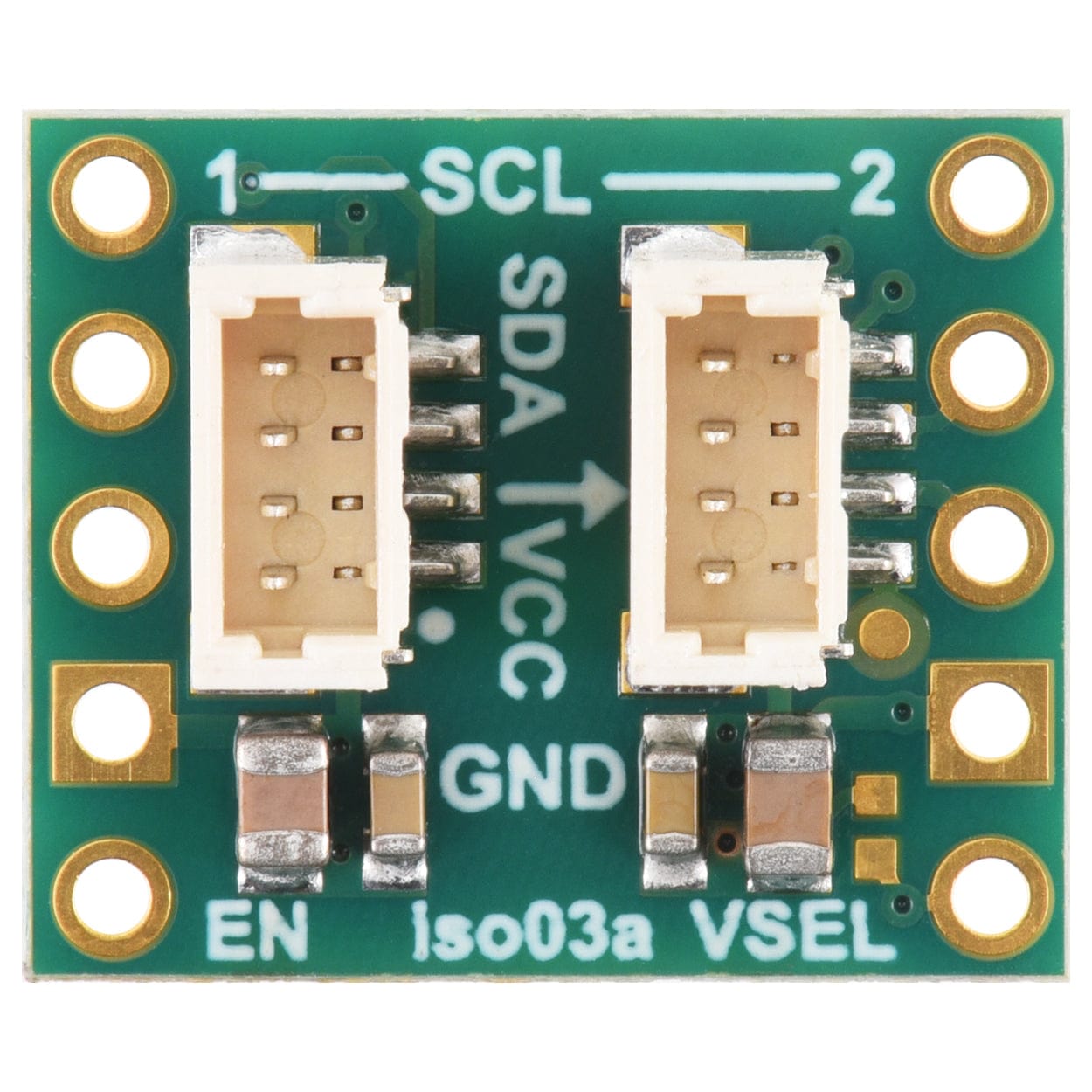 Pololu I²C Isolator with Isolated Power and Connectors