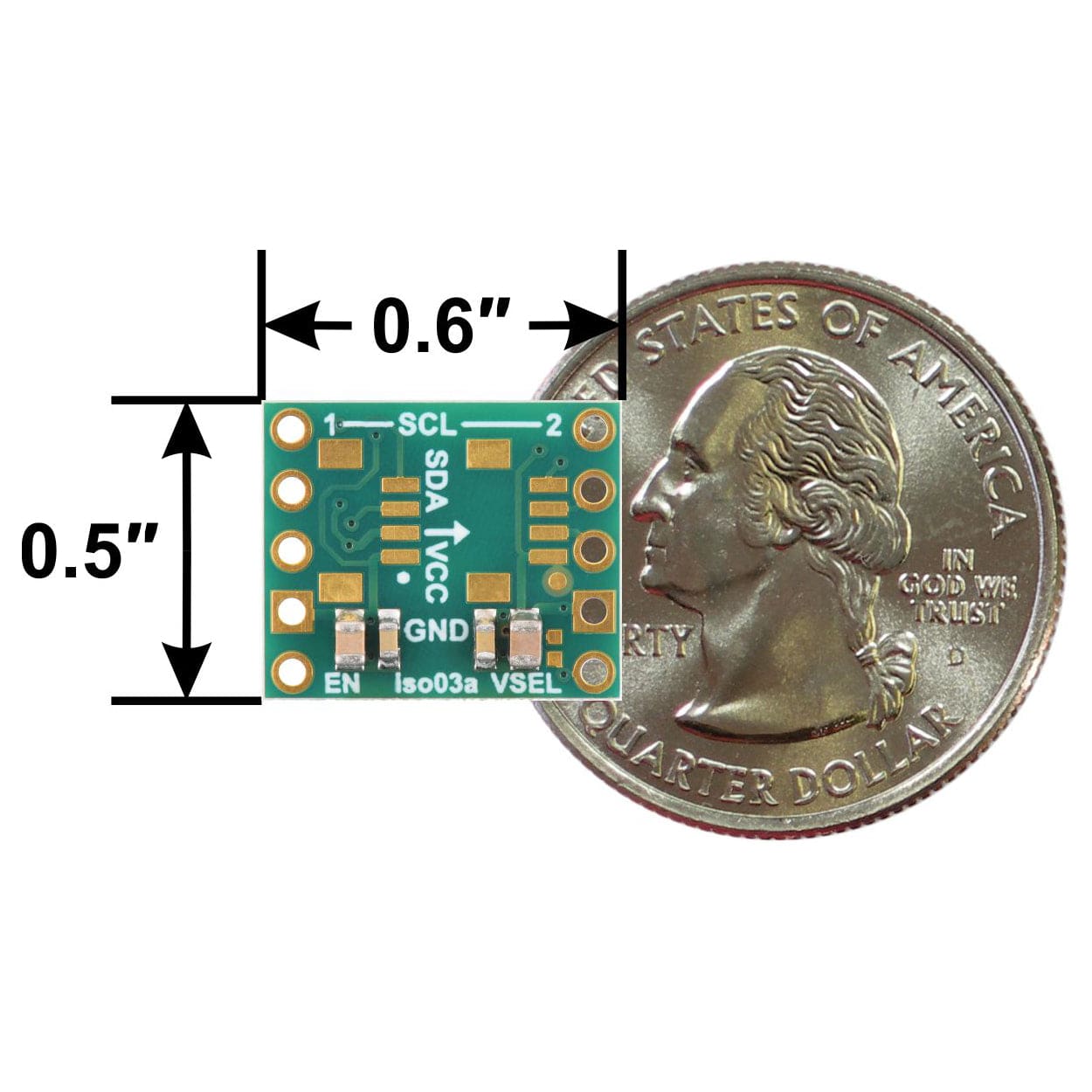 Pololu I²C Isolator with Isolated Power