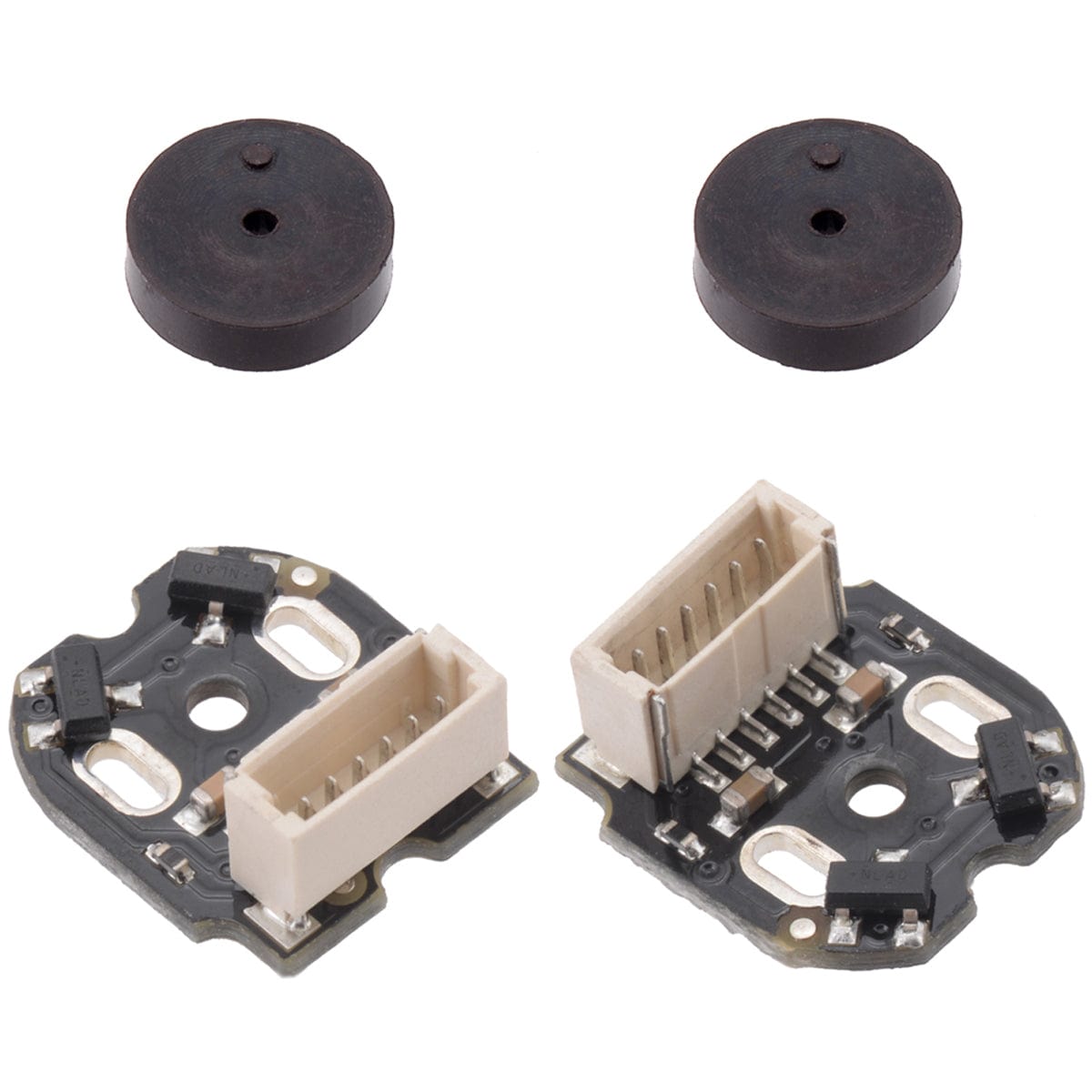 Pololu Magnetic Encoder Kit with Top-Entry Connector for Micro Metal Gearmotors (12 CPR, 2.7-18V) by Pololu - The Pi Hut