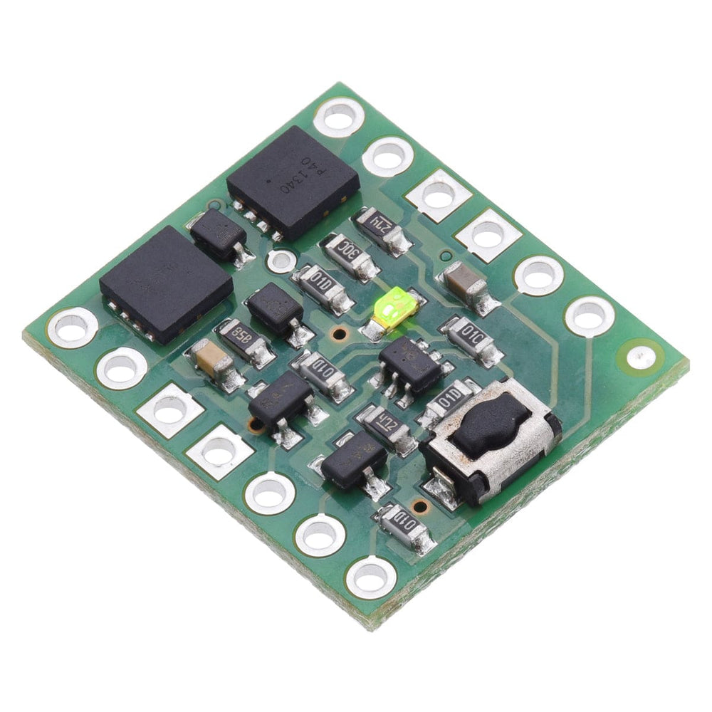 Pololu Mini Pushbutton Power Switch with Reverse Voltage Protection - SV by Pololu - The Pi Hut