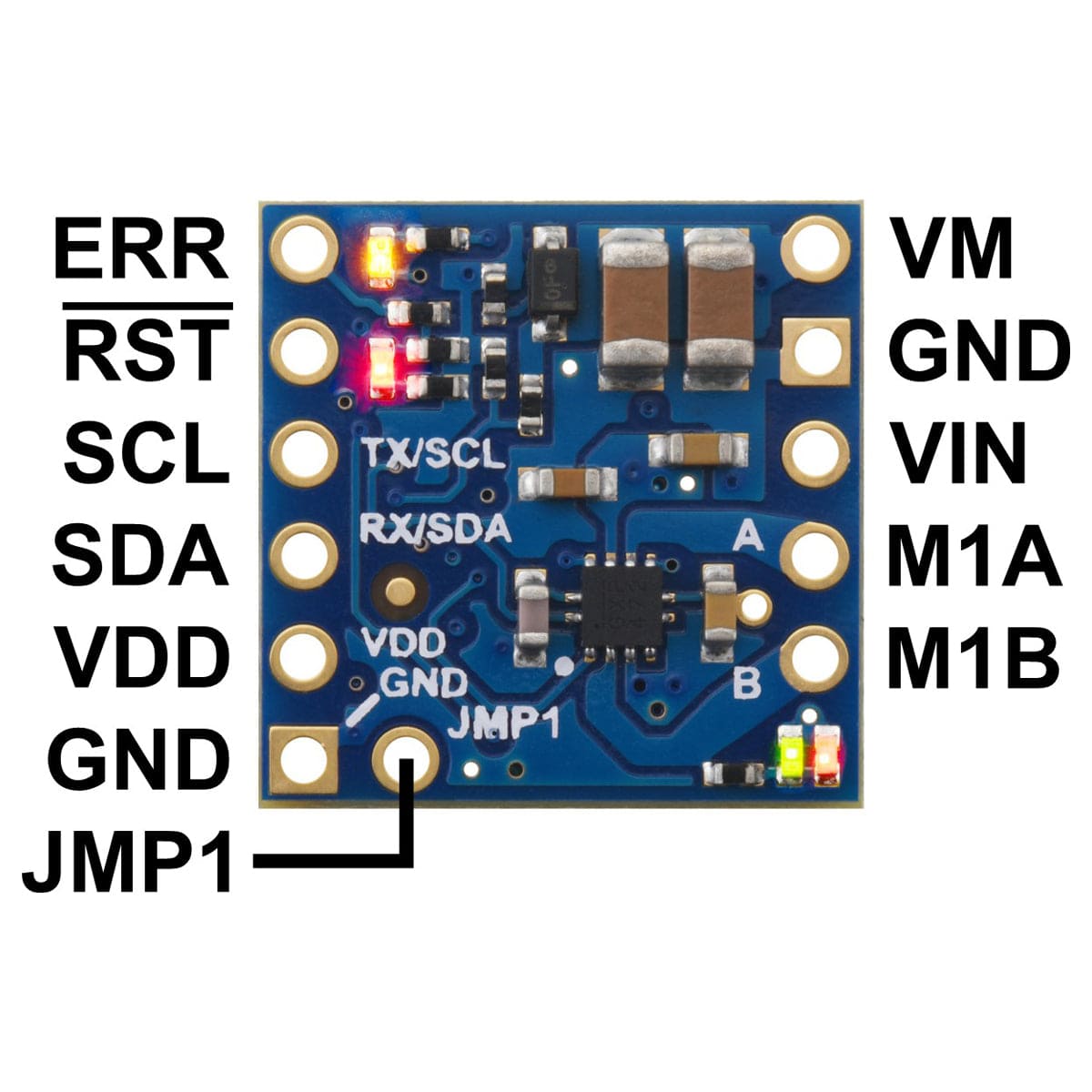 Pololu Motoron M1T550 Single I²C Motor Controller by Pololu - The Pi Hut