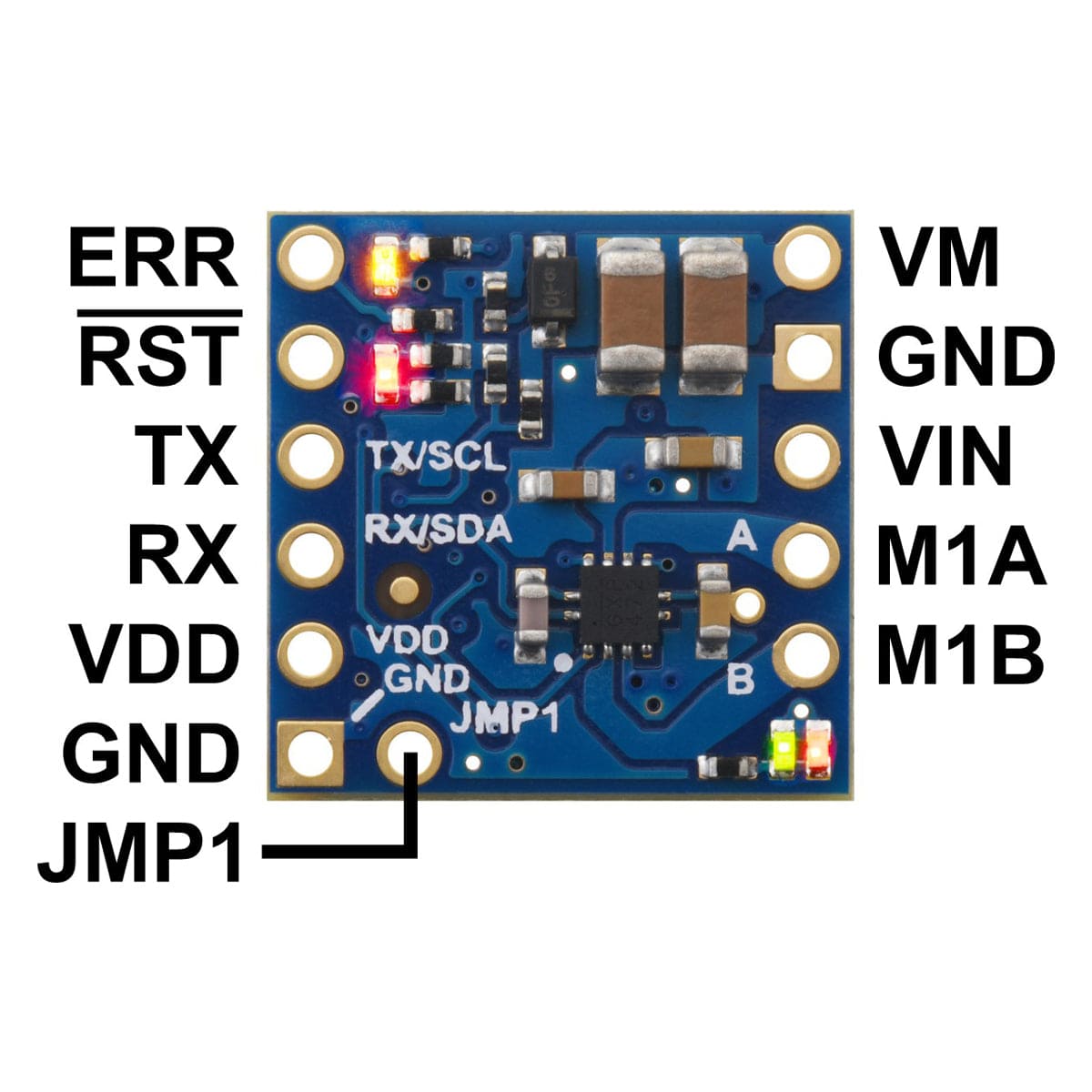 Pololu Motoron M1U550 Single Serial Motor Controller by Pololu - The Pi Hut