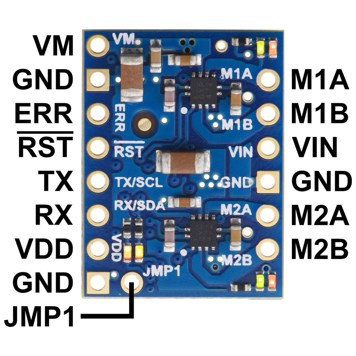 Pololu Motoron M2U550 Dual Serial Motor Controller by Pololu - The Pi Hut