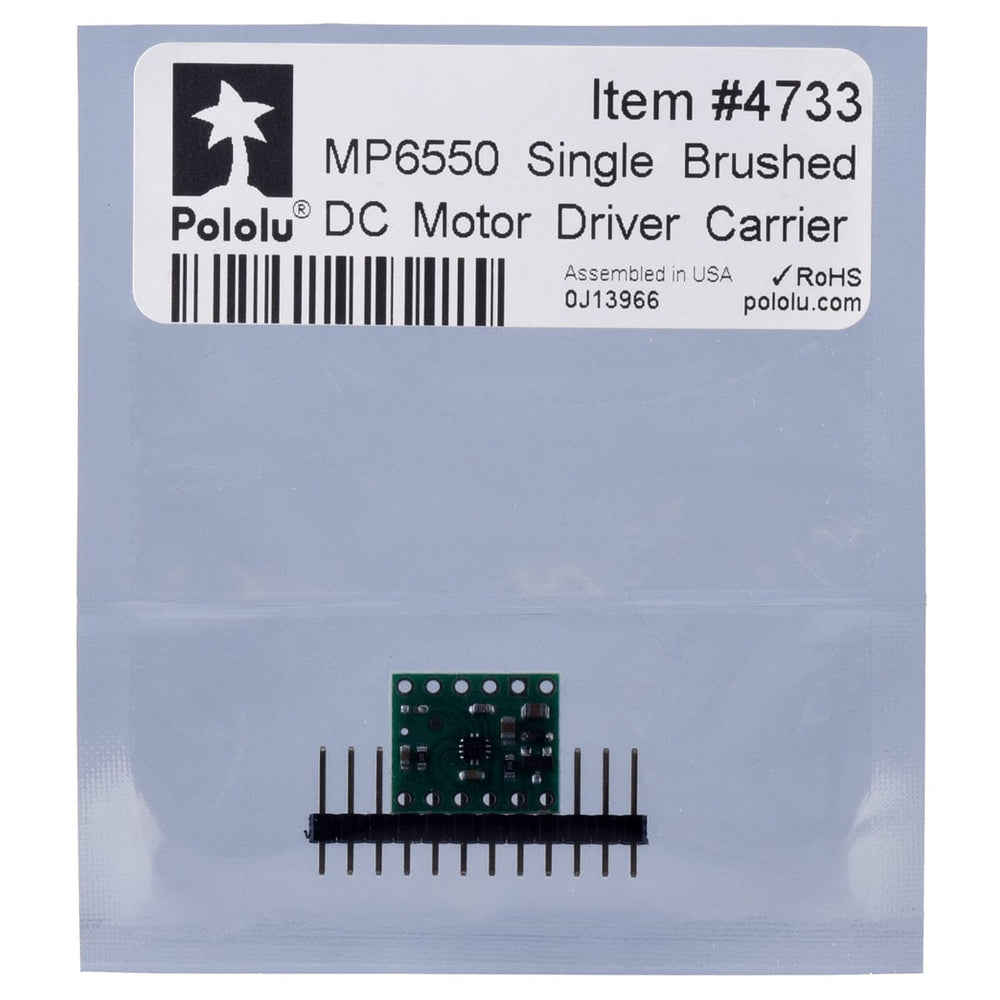 Pololu MP6550 Single Brushed DC Motor Driver Carrier - The Pi Hut