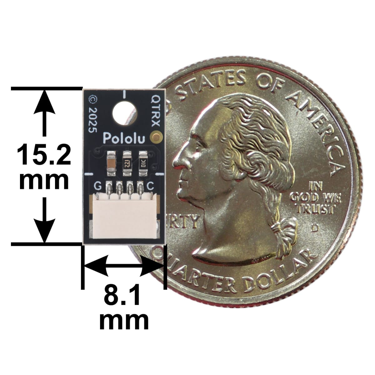 Pololu QTRX-MD-01RC-S Reflectance Sensor (RC Output) by Pololu - The Pi Hut