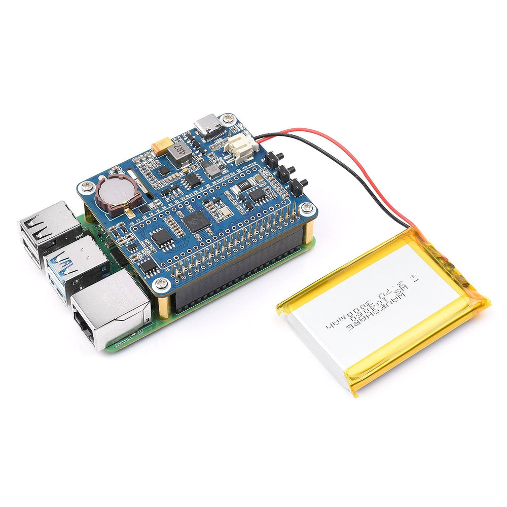 Power Management HAT for Raspberry Pi by Waveshare - The Pi Hut