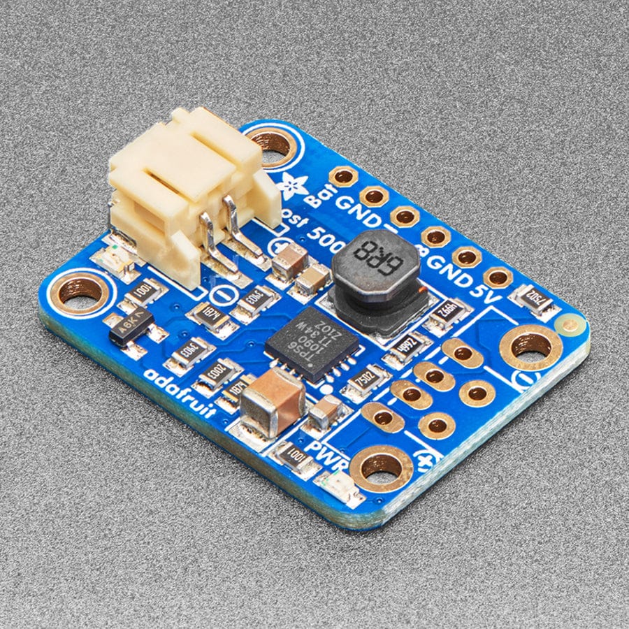PowerBoost 500 Basic - 5V USB Boost @ 500mA from 1.8V+ by Adafruit - The Pi Hut