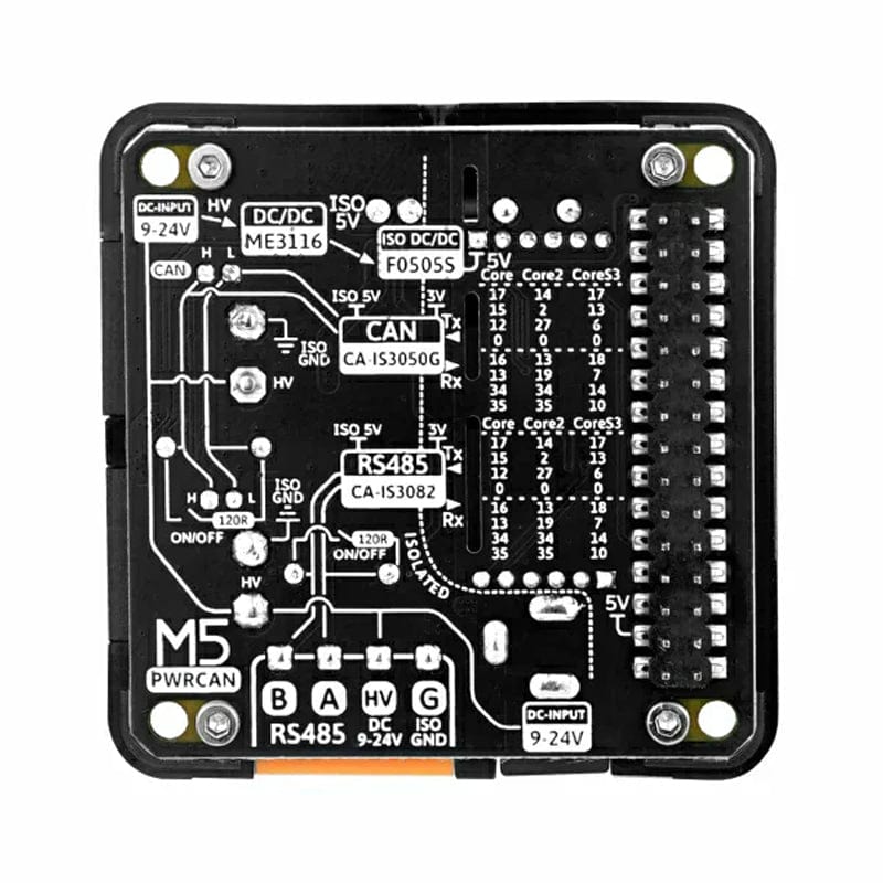 PWRCAN 13.2 Module with Isolated 2-Ch CAN & 1-Ch RS485 by M5Stack - The Pi Hut