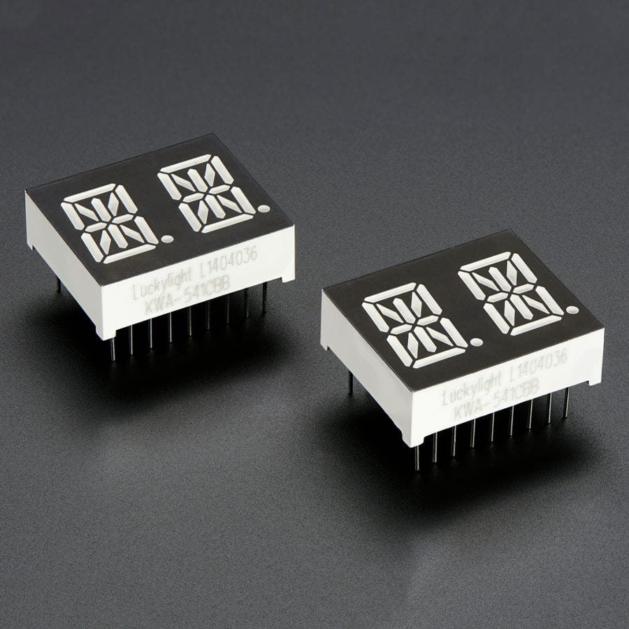 Quad Alphanumeric Display - Pure Green 0.54" Digits w/ Backpack - STEMMA QT / Qwiic by Adafruit - The Pi Hut