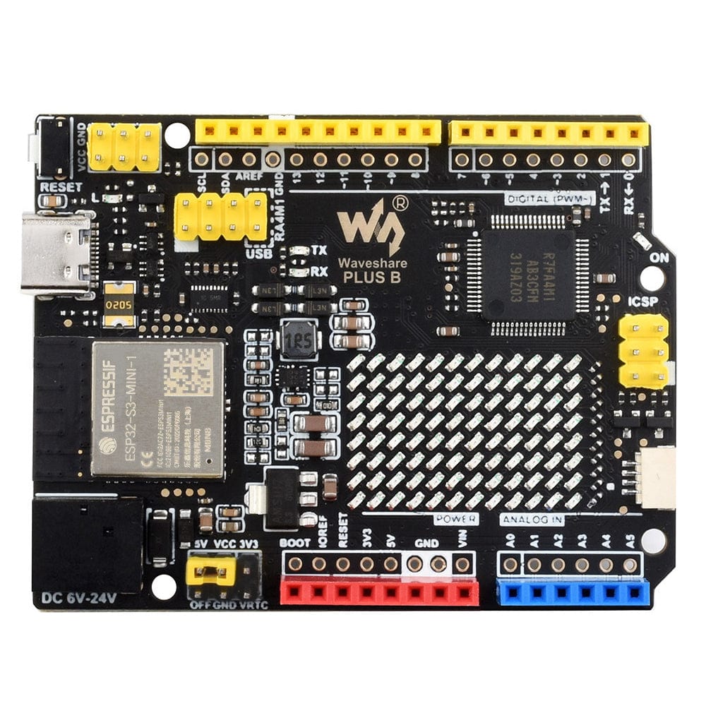 R7FA4 PLUS B Development Board (UNO R4 WiFi Compatible) by Waveshare - The Pi Hut