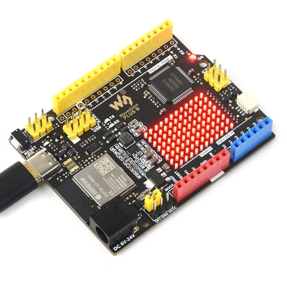 R7FA4 PLUS B Development Board (UNO R4 WiFi Compatible) by Waveshare - The Pi Hut