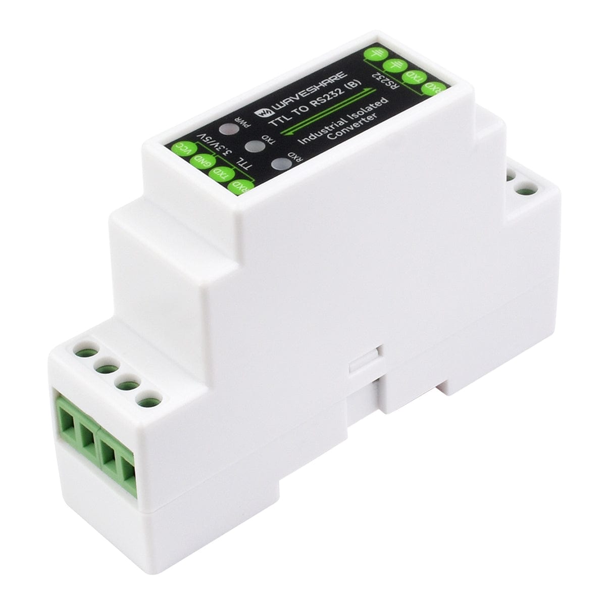 Rail-mount TTL to RS232 Galvanic isolated Converter by Waveshare - The Pi Hut