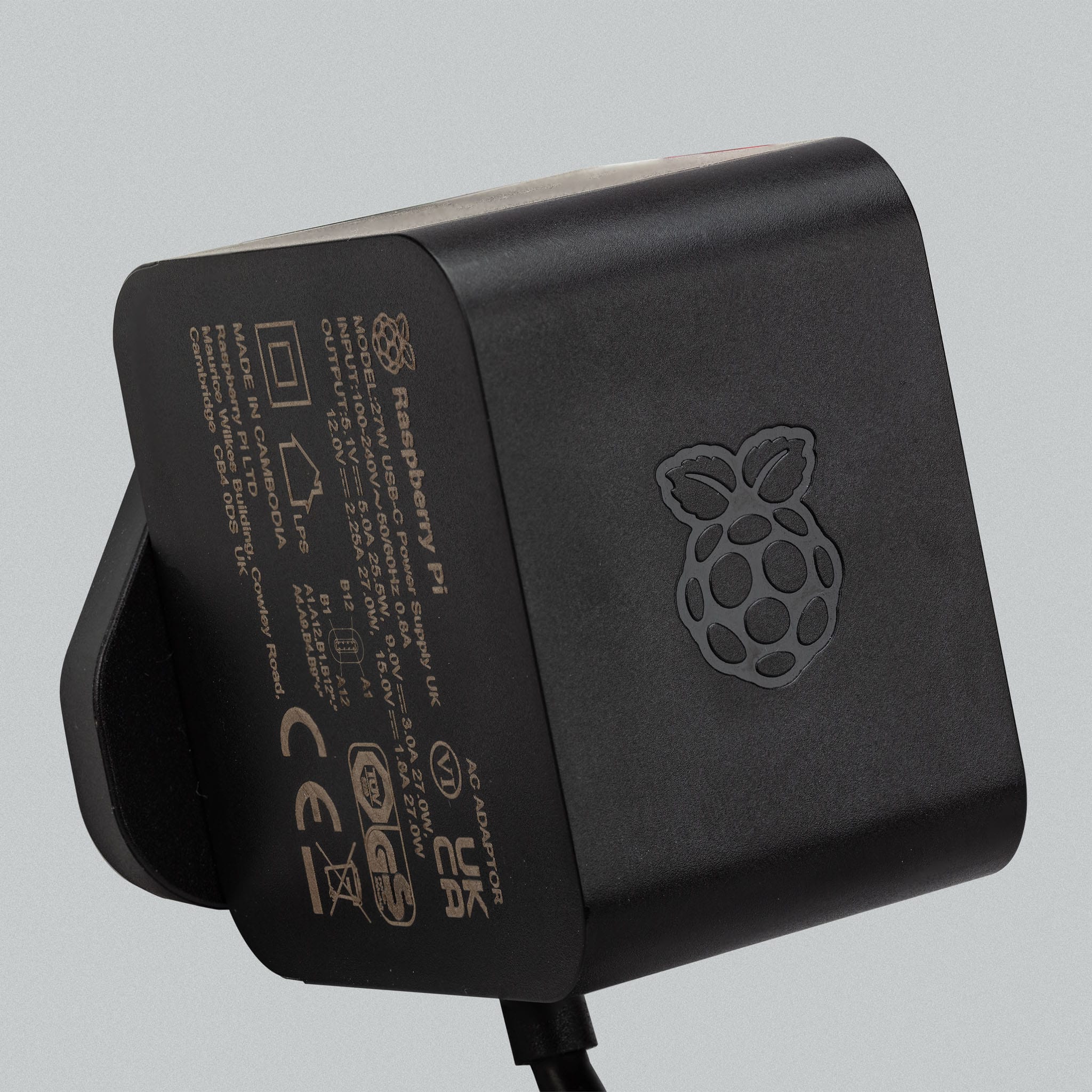 Raspberry Pi 27W USB-C Power Supply by Raspberry Pi - The Pi Hut