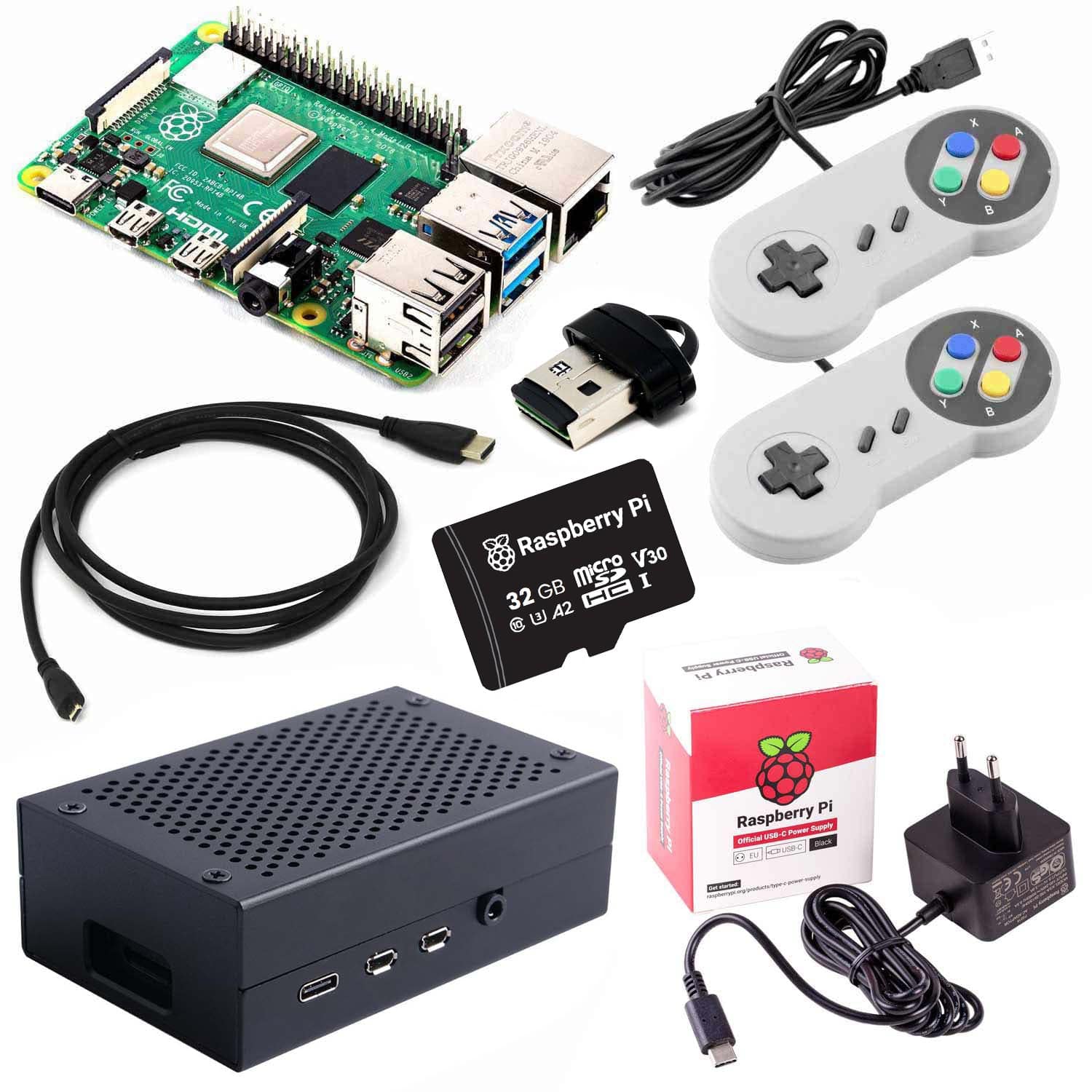 Raspberry Pi 4 Model B Retro Gaming Kit by The Pi Hut - The Pi Hut