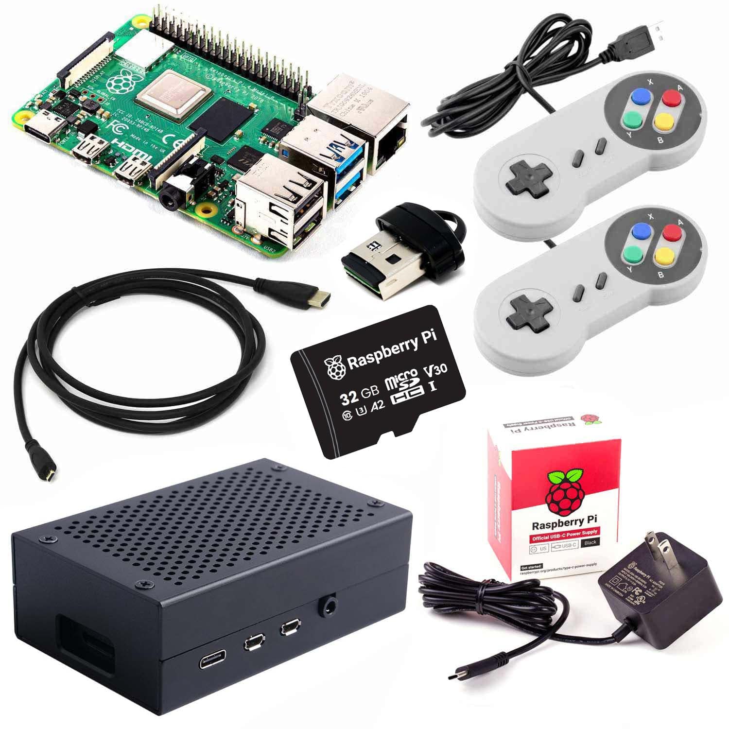 Raspberry Pi 4 Model B Retro Gaming Kit by The Pi Hut - The Pi Hut