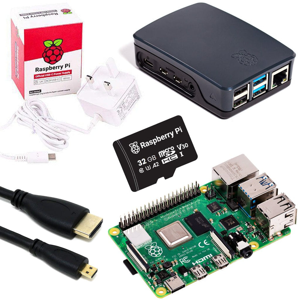 Raspberry Pi 4 Model B Starter Kit by The Pi Hut - The Pi Hut