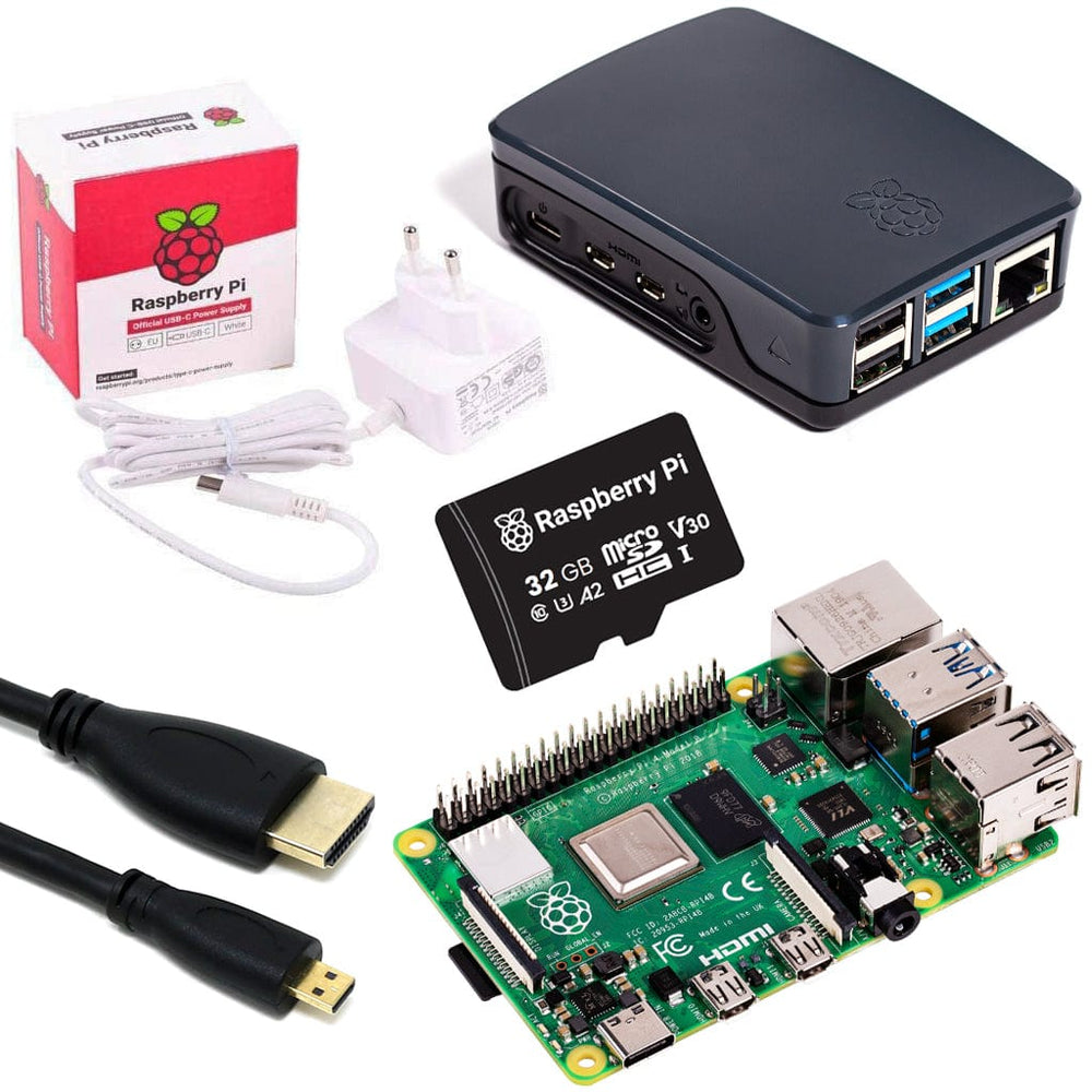 Raspberry Pi 4 Model B Starter Kit by The Pi Hut - The Pi Hut