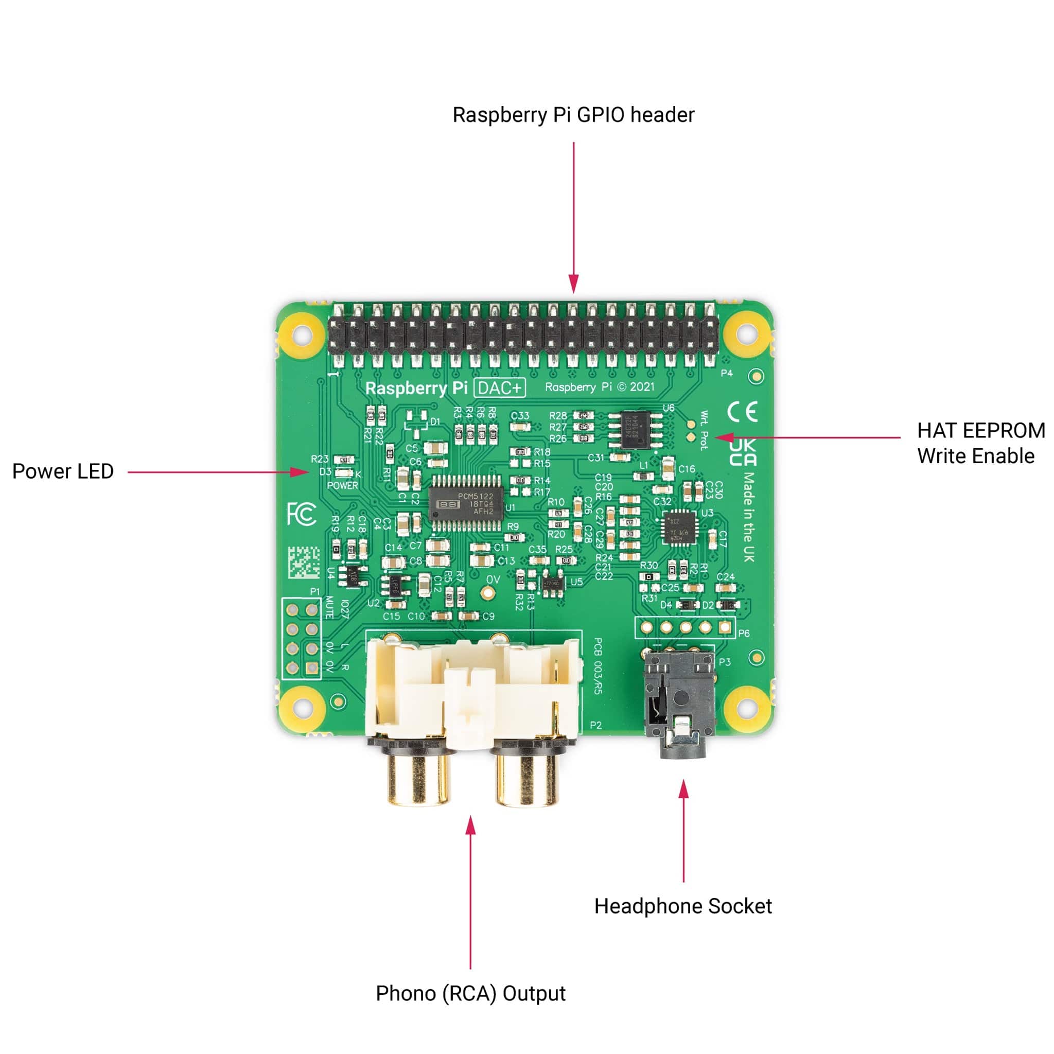 Raspberry Pi DAC+ by Raspberry Pi - The Pi Hut