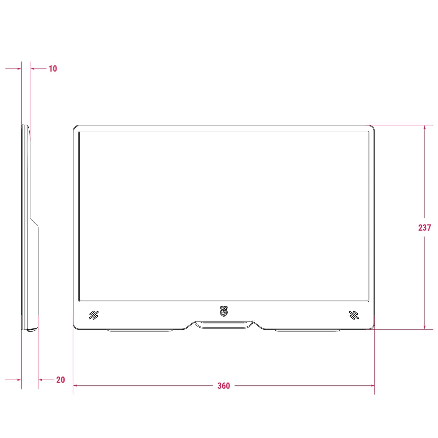 Raspberry Pi Monitor by Raspberry Pi - The Pi Hut
