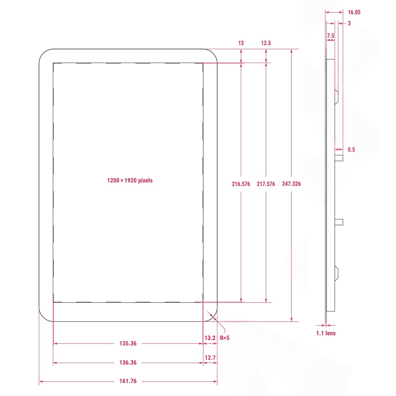 Raspberry Pi Touch Display 2 - 10" by Raspberry Pi - The Pi Hut