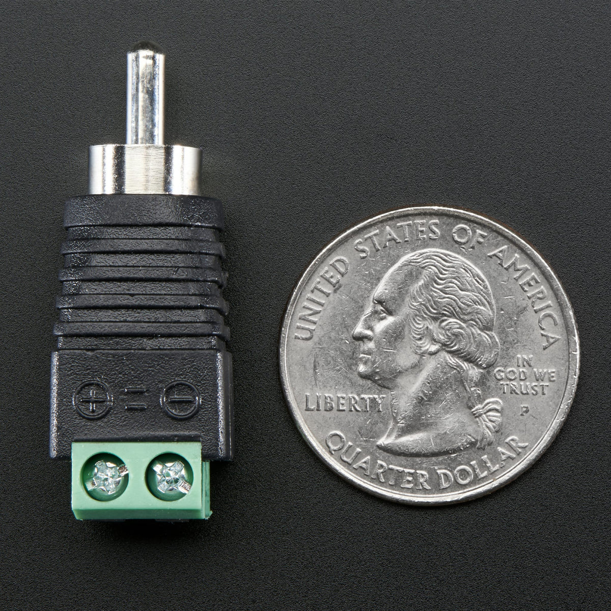 RCA (Composite Video, Audio) Male Plug Terminal Block by Adafruit - The Pi Hut