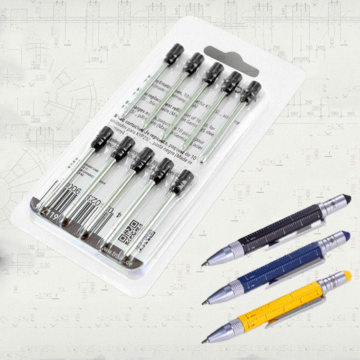 Refill Replacement for the Liliput Construction Mini Ballpoint Pen by Troika - The Pi Hut