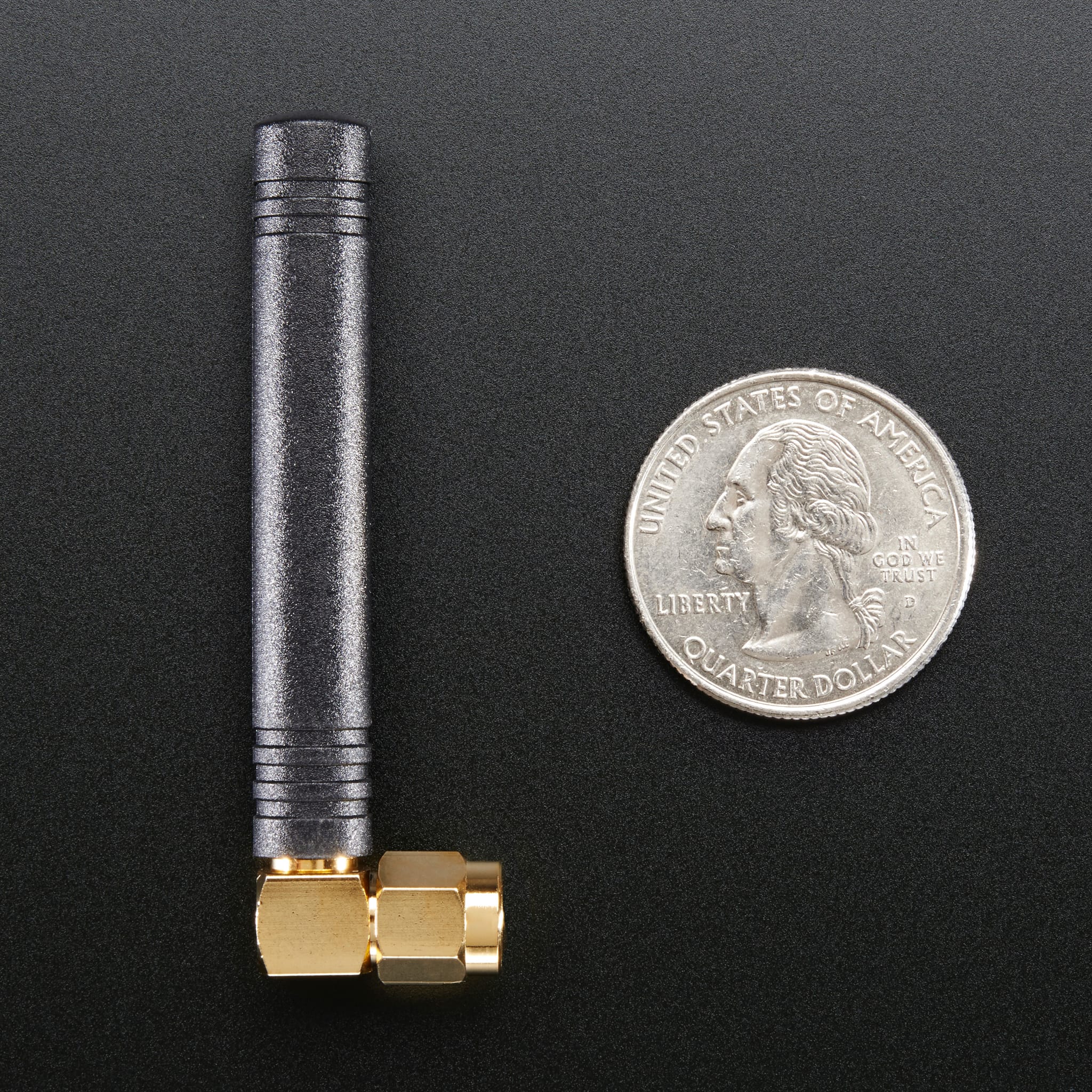 Right-angle Mini GSM/Cellular Quad-Band Antenna - 2dBi SMA Plug by Adafruit - The Pi Hut
