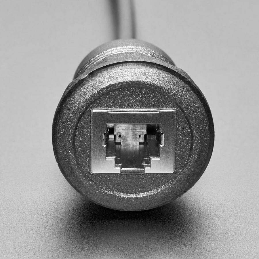 RJ-12 or RJ-11 Telephone Round Panel Mount Extension Cable by Adafruit - The Pi Hut